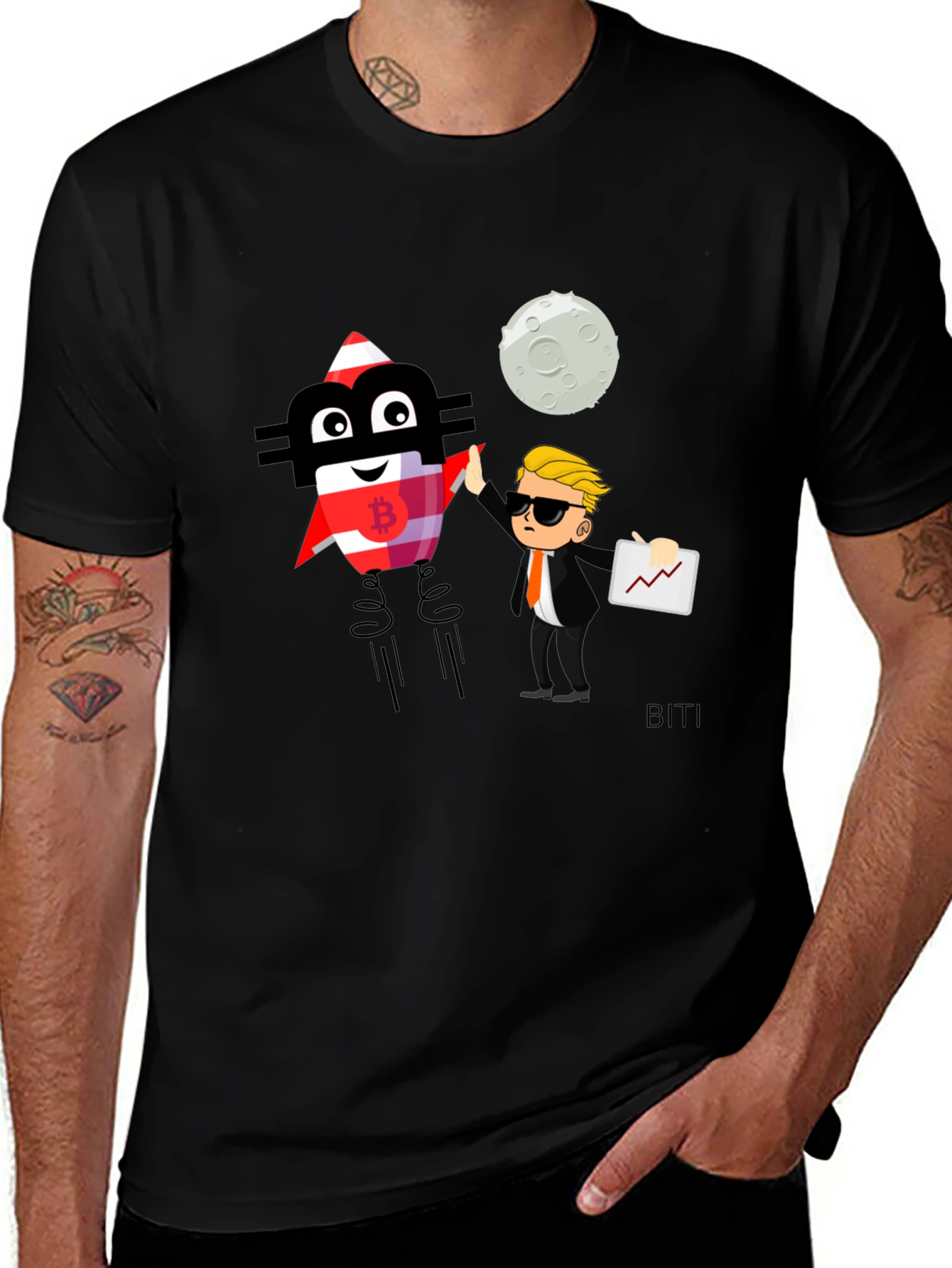 Bitcoin Rocket T-Shirt