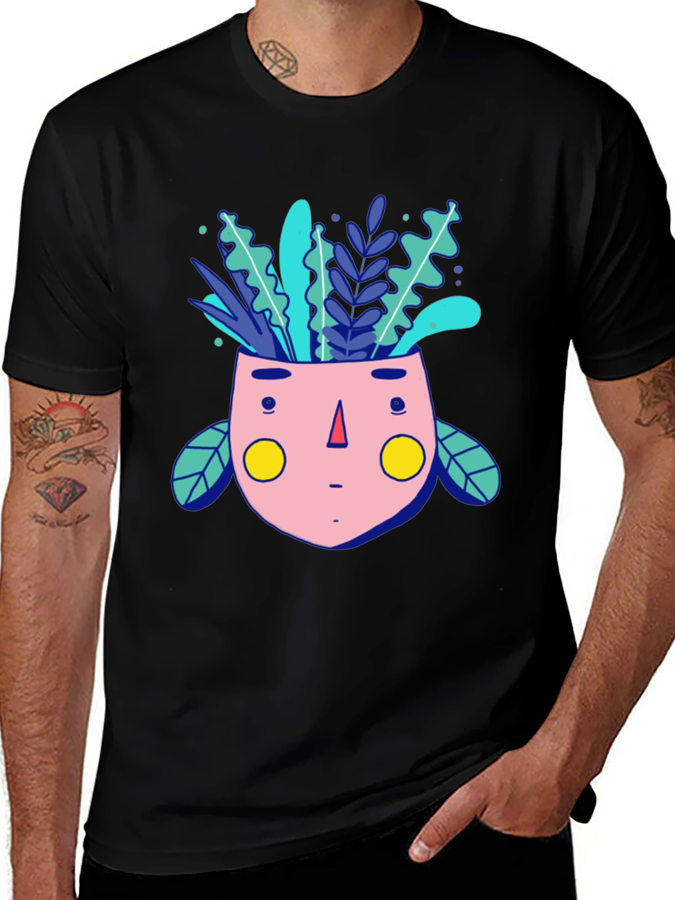 Variant 21 of Whimsical Plant Head Graphic Tee