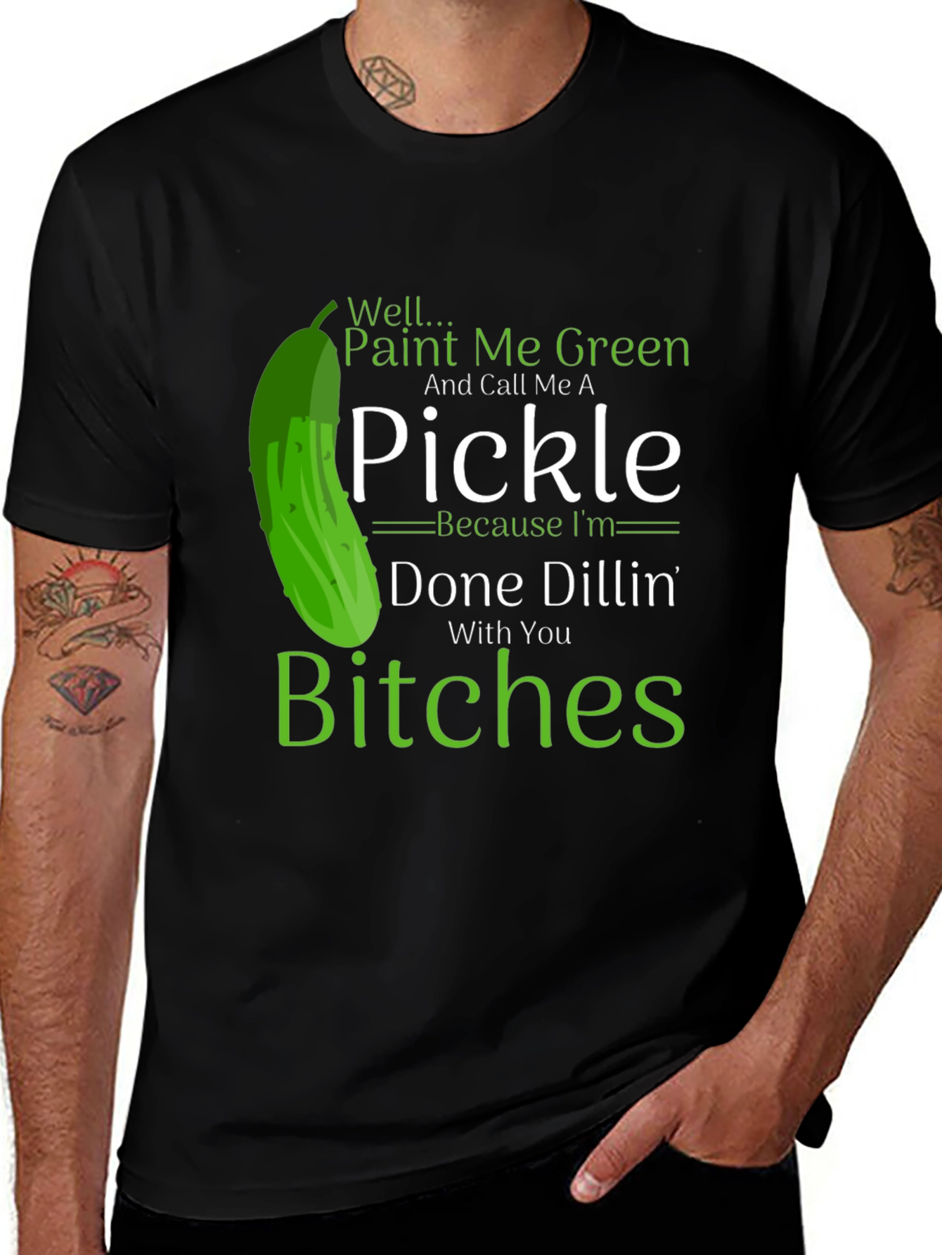 Variant 19 of Done Dillin' Pickle T-Shirt