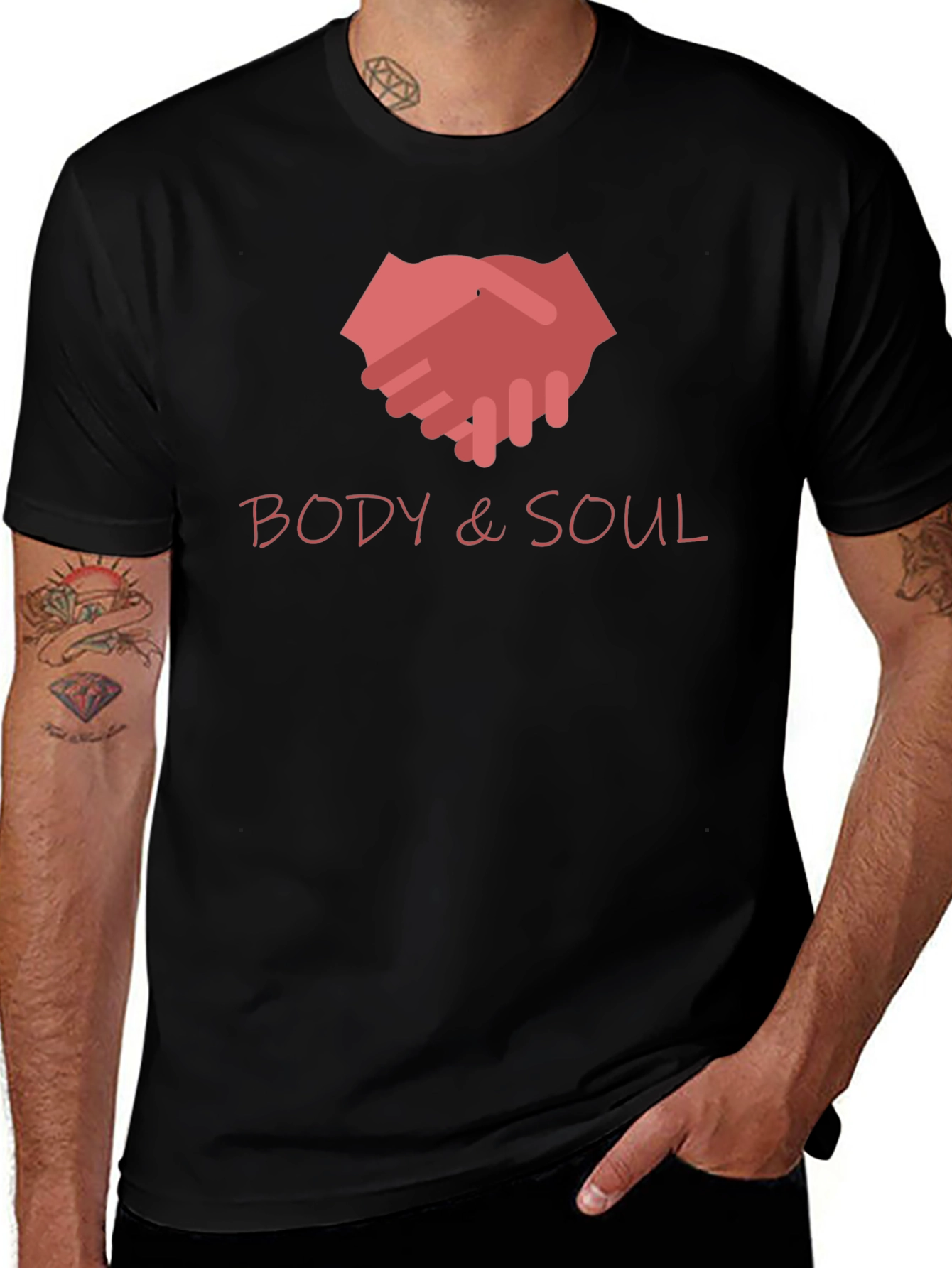 Variant 20 of Body & Soul Graphic Print Crew Neck T-Shirt