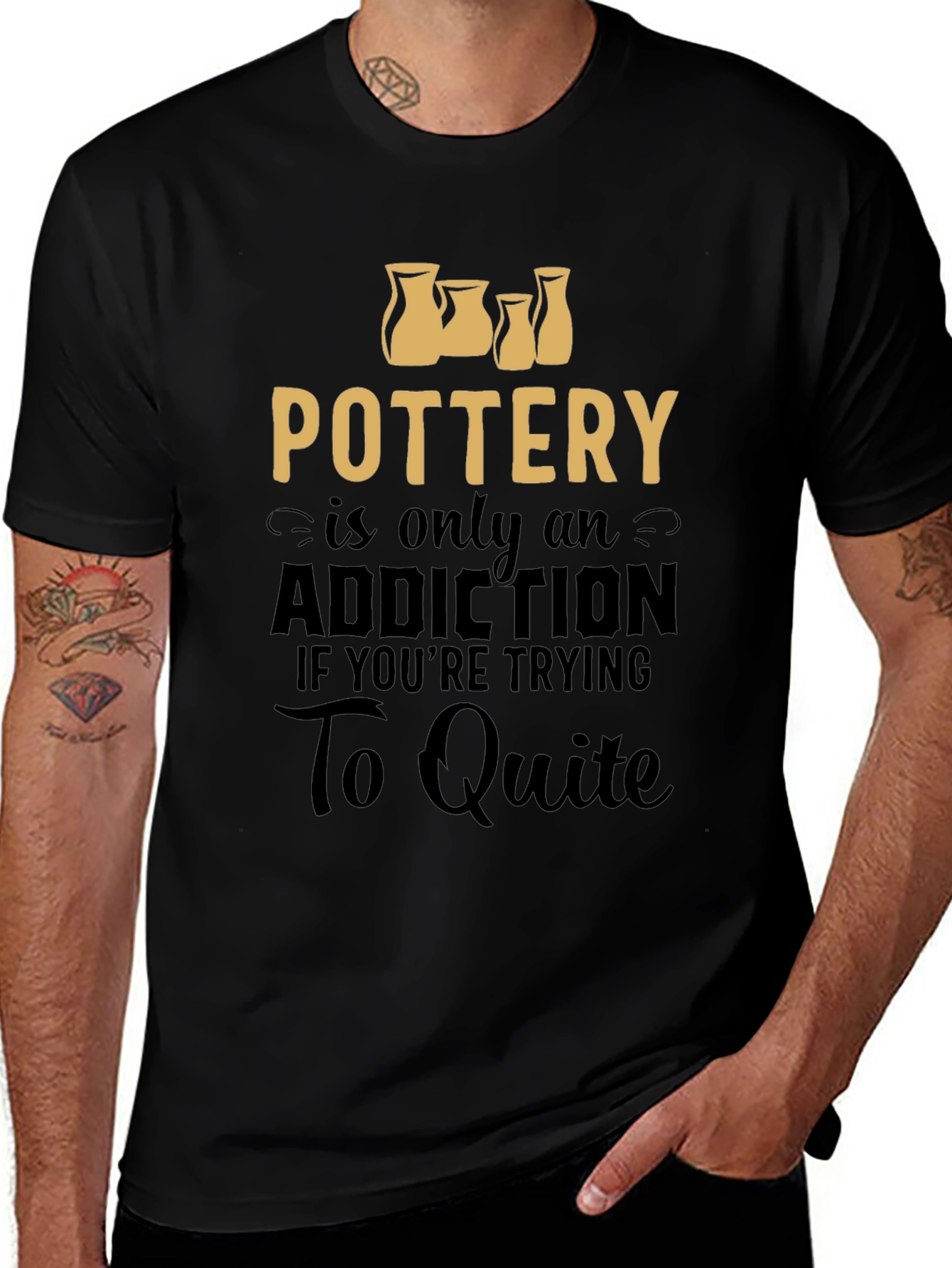 Variant 25 of Pottery Addiction Graphic Tee - Unisex T-Shirt