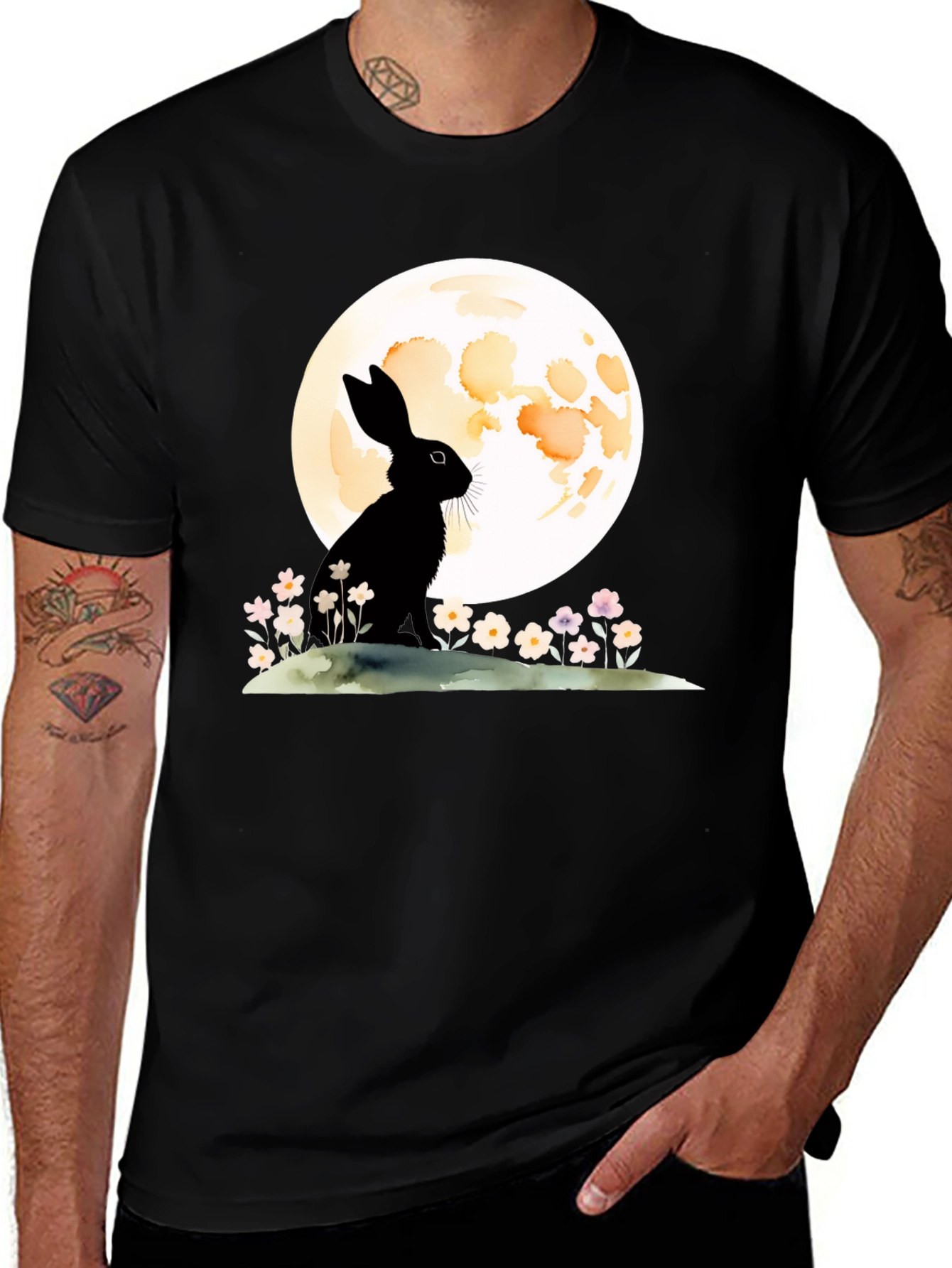 Variant 11 of Rabbit & Moon Graphic Tee