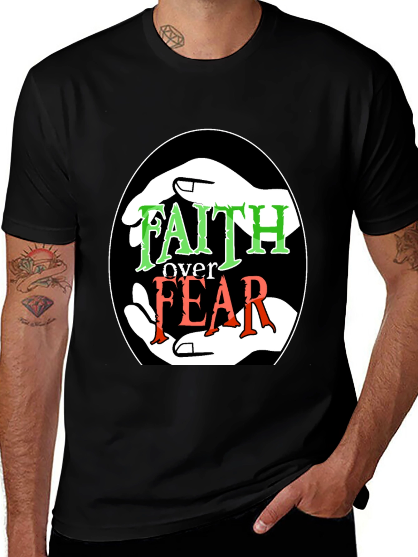 Variant 19 of Faith Over Fear Graphic T-Shirt