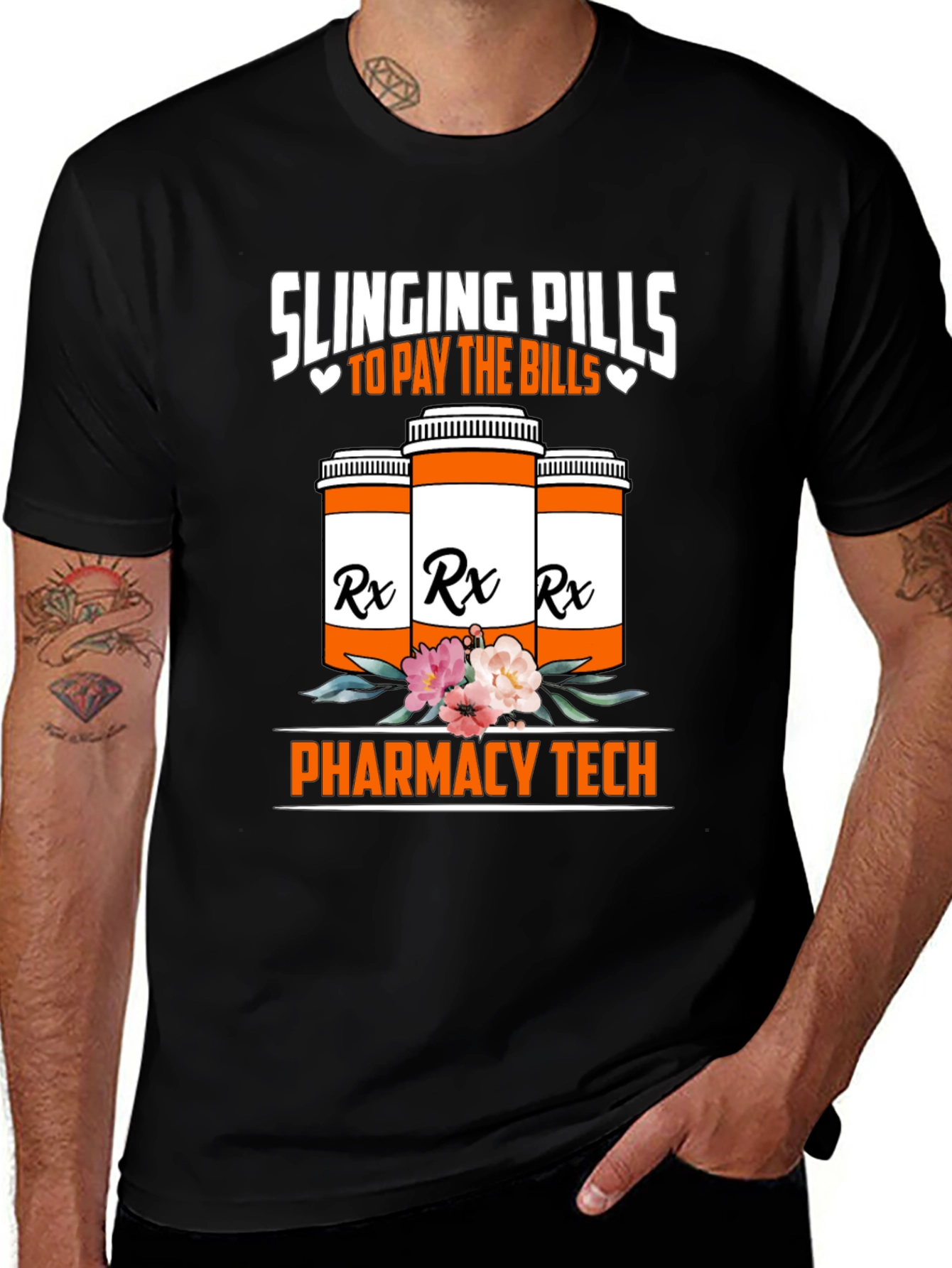 Slinging Pills Pharmacy Tech T-Shirt