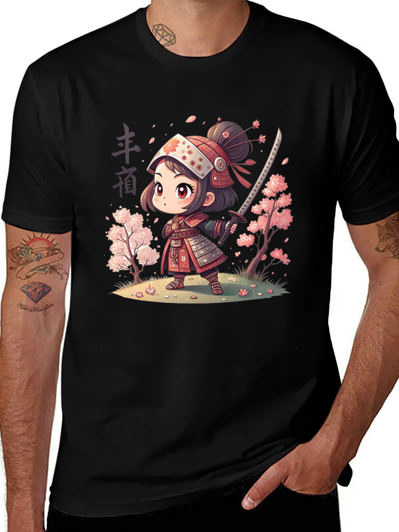 Variant 16 of Anime Warrior T-Shirt: Stylish & Unique Graphic Tee