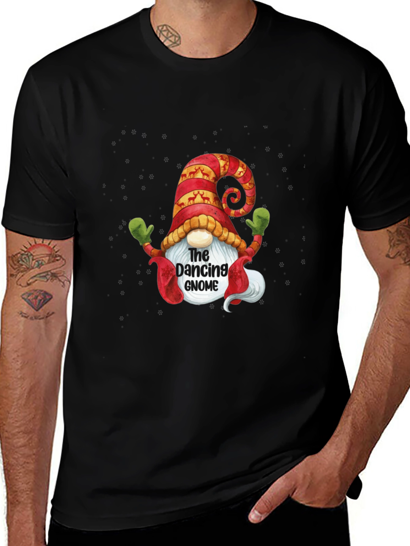 Variant 11 of Dancing Gnome Graphic Tee - Holiday Fun