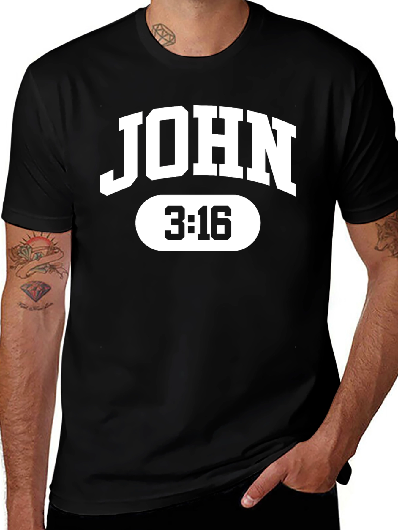 John 3:16 Graphic Tee - Faith Based Shirt