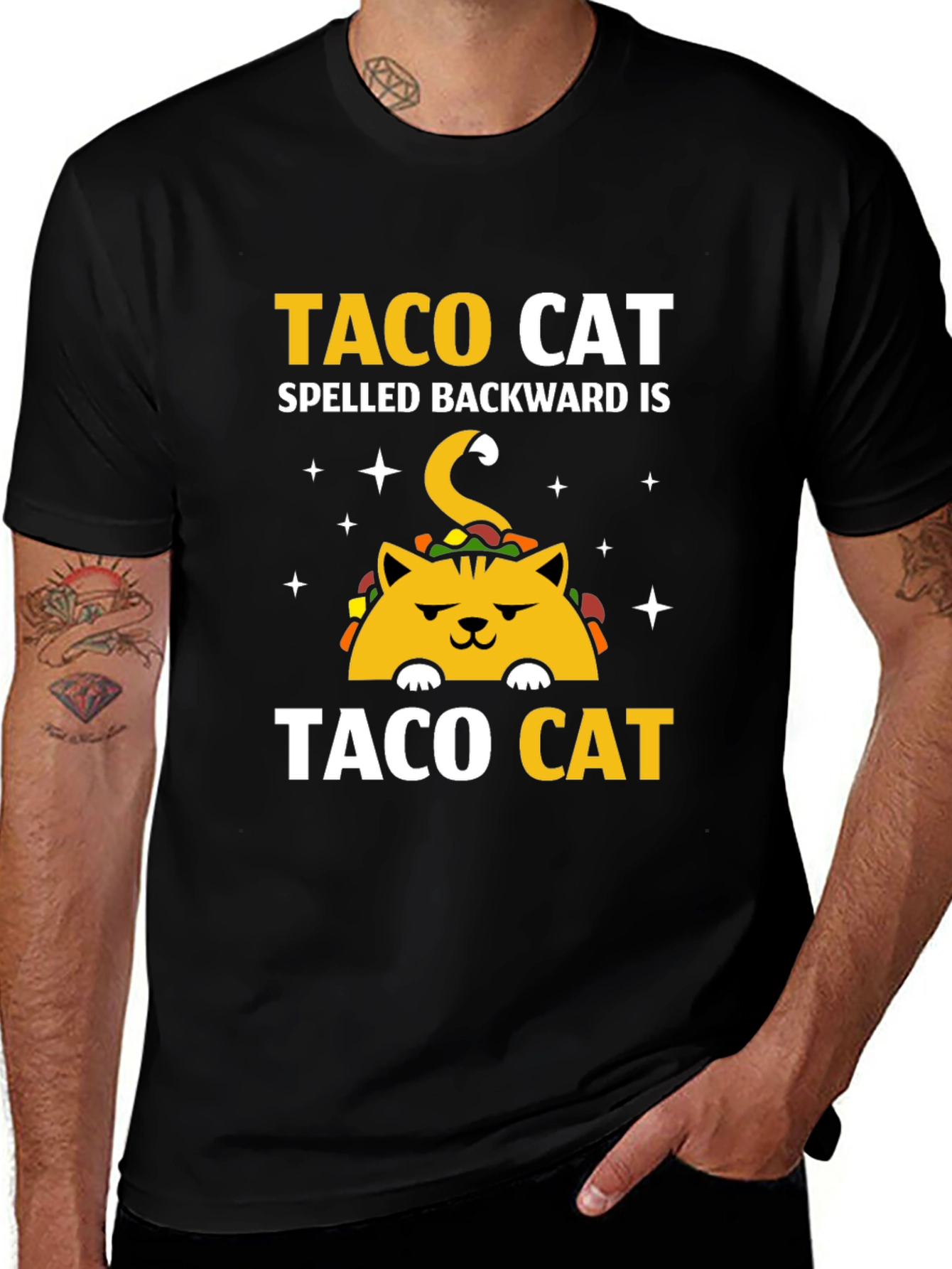 Variant 29 of Taco Cat T-Shirt - Spelled Backwards Fun