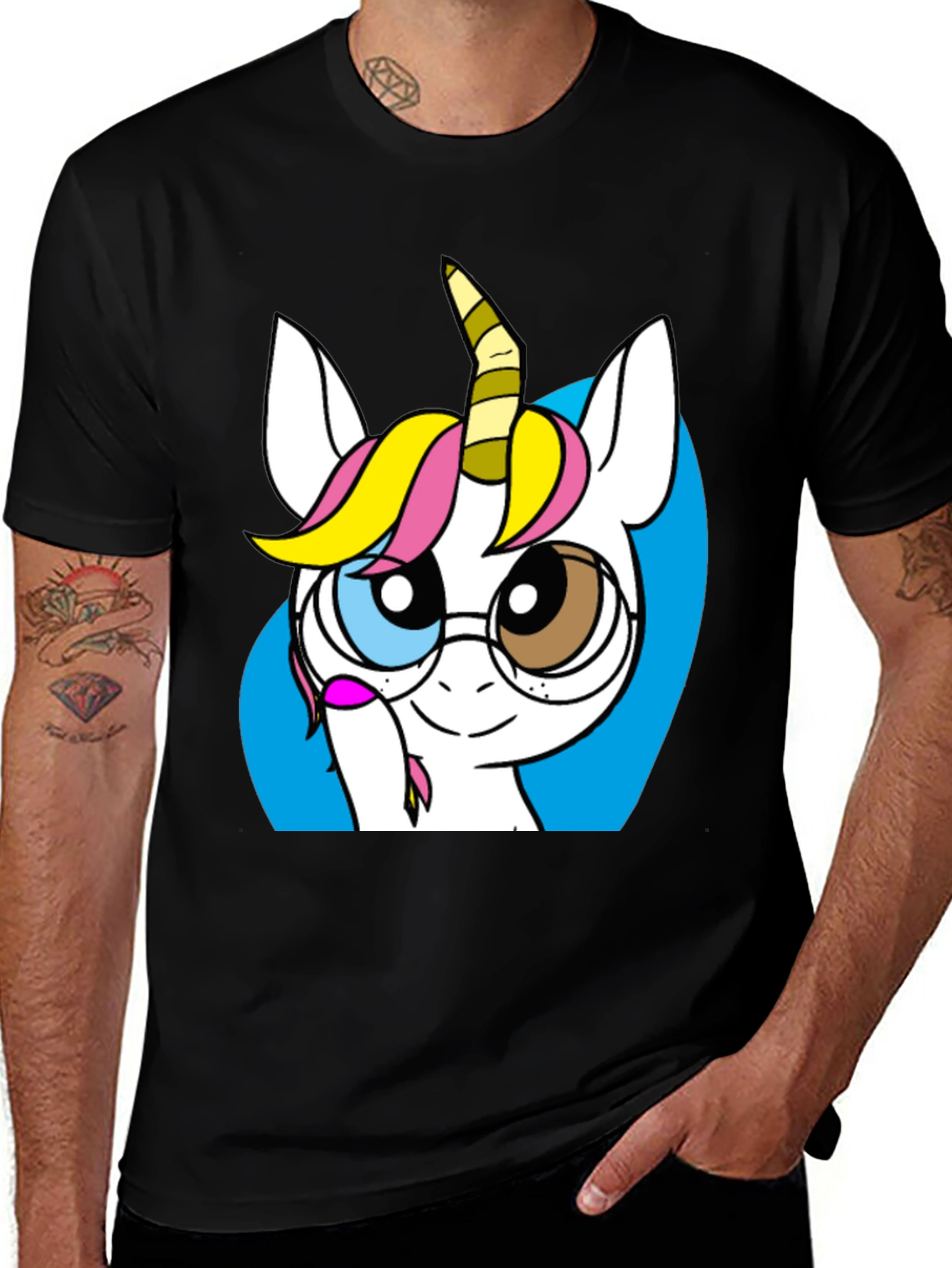 Variant 2 of Unicorn Cartoon Graphic Tee
