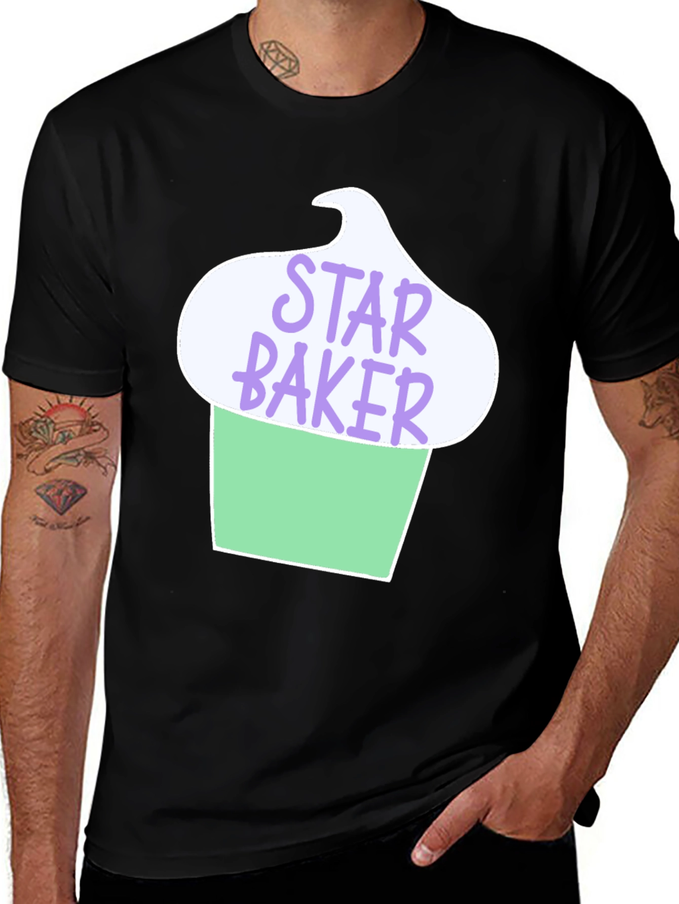 Variant 3 of Star Baker Graphic Tee - Cute Baking Shirt