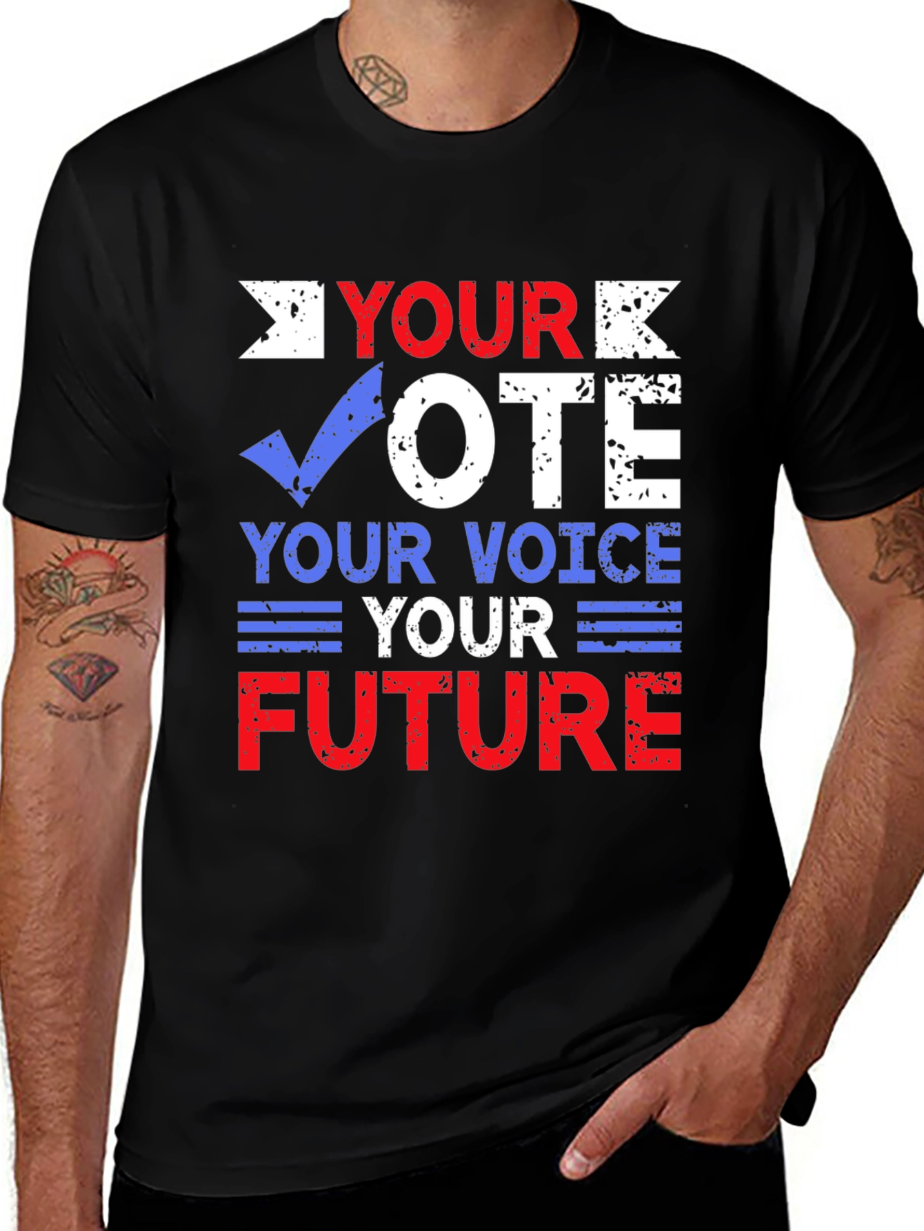 Variant 8 of Vote T-Shirt: Your Vote, Your Voice, Your Future
