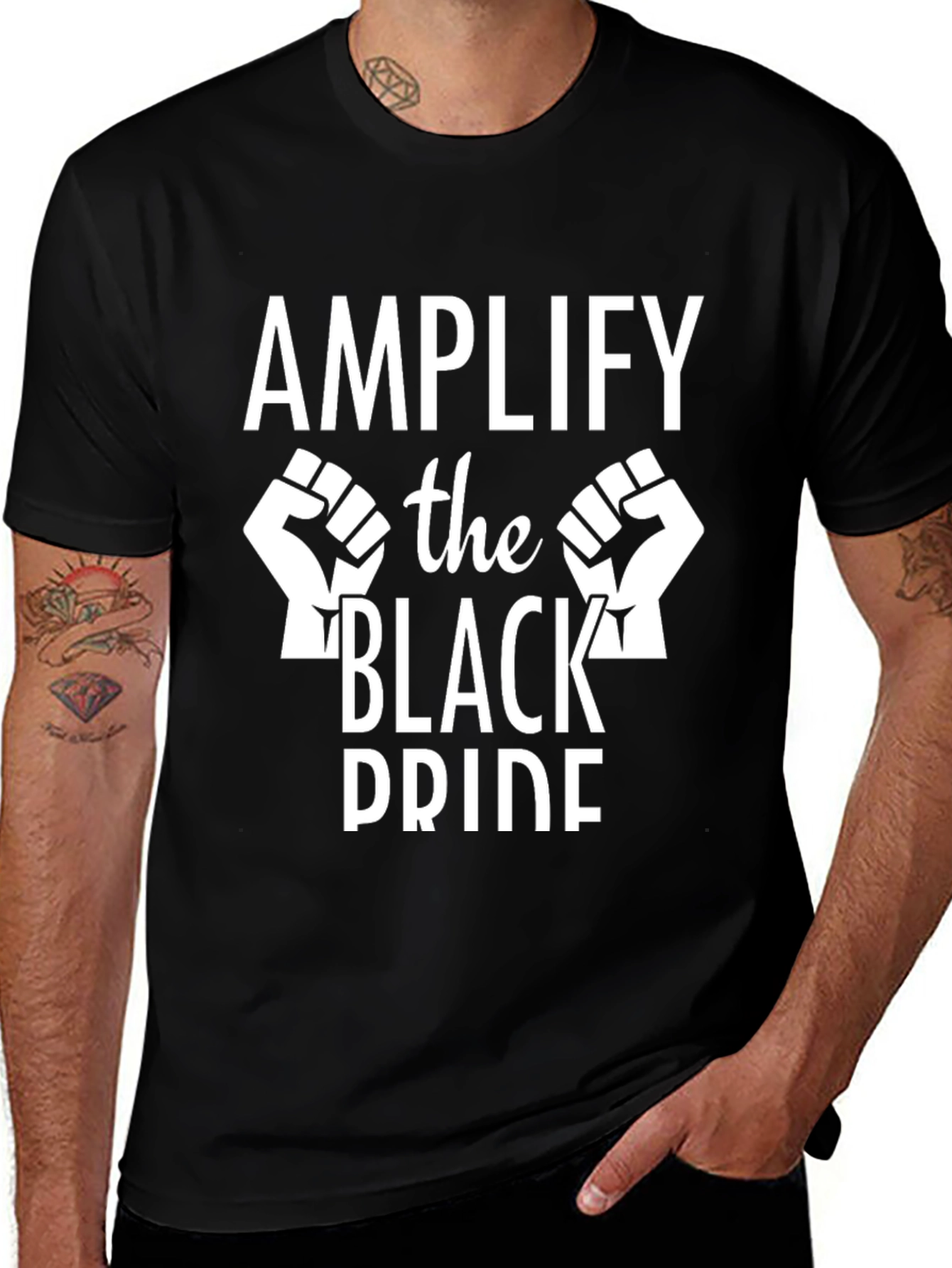 Variant 5 of Amplify Black Pride Graphic T-Shirt