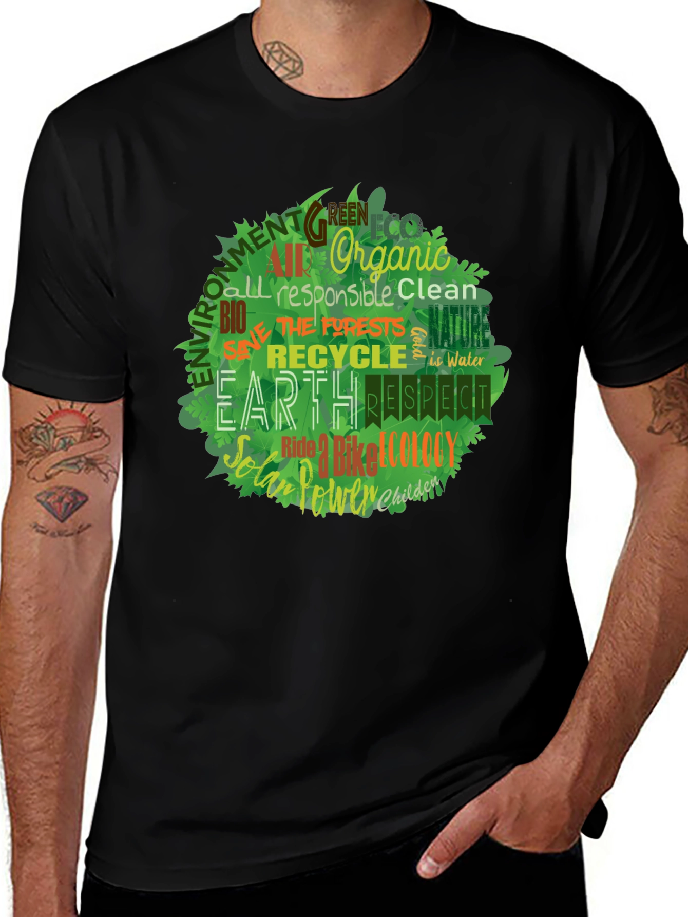 Variant 10 of Eco Friendly Earth T-Shirt