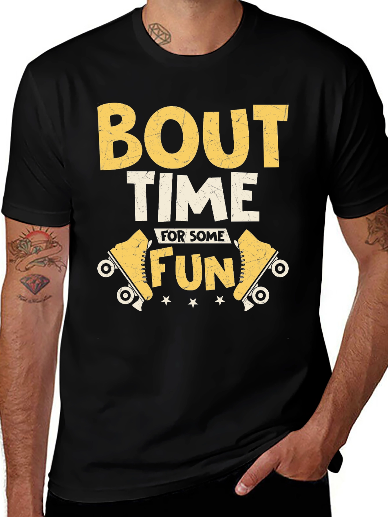 Variant 5 of Bout Time For Some Fun Roller Skate Graphic Tee