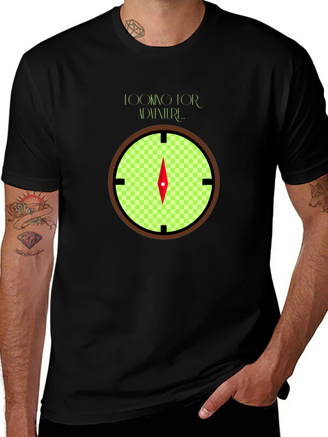 Variant 13 of Adventure Compass Graphic Tee - Stylish & Comfortable