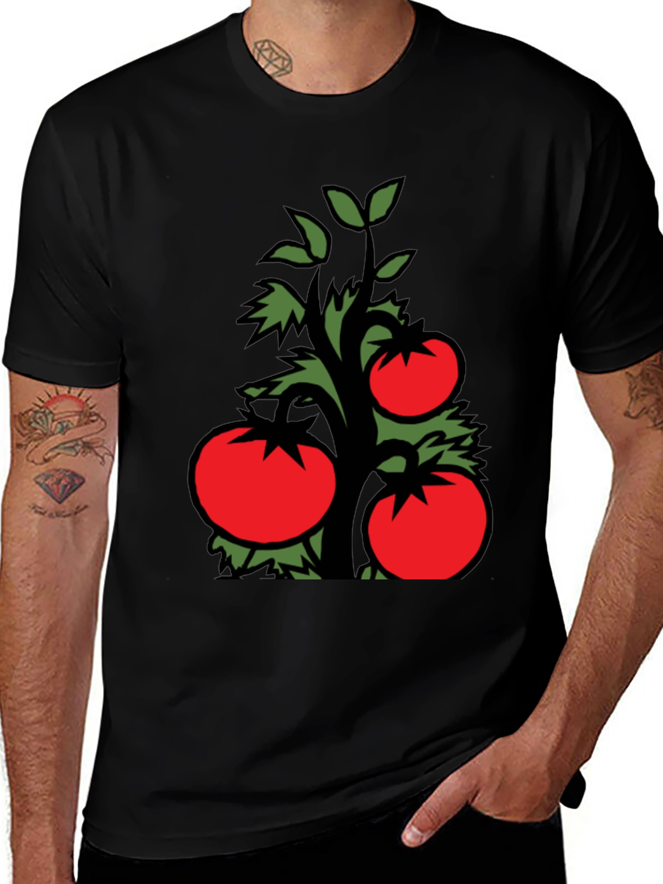 Variant 25 of Tomato Plant Graphic Tee - Fresh Style