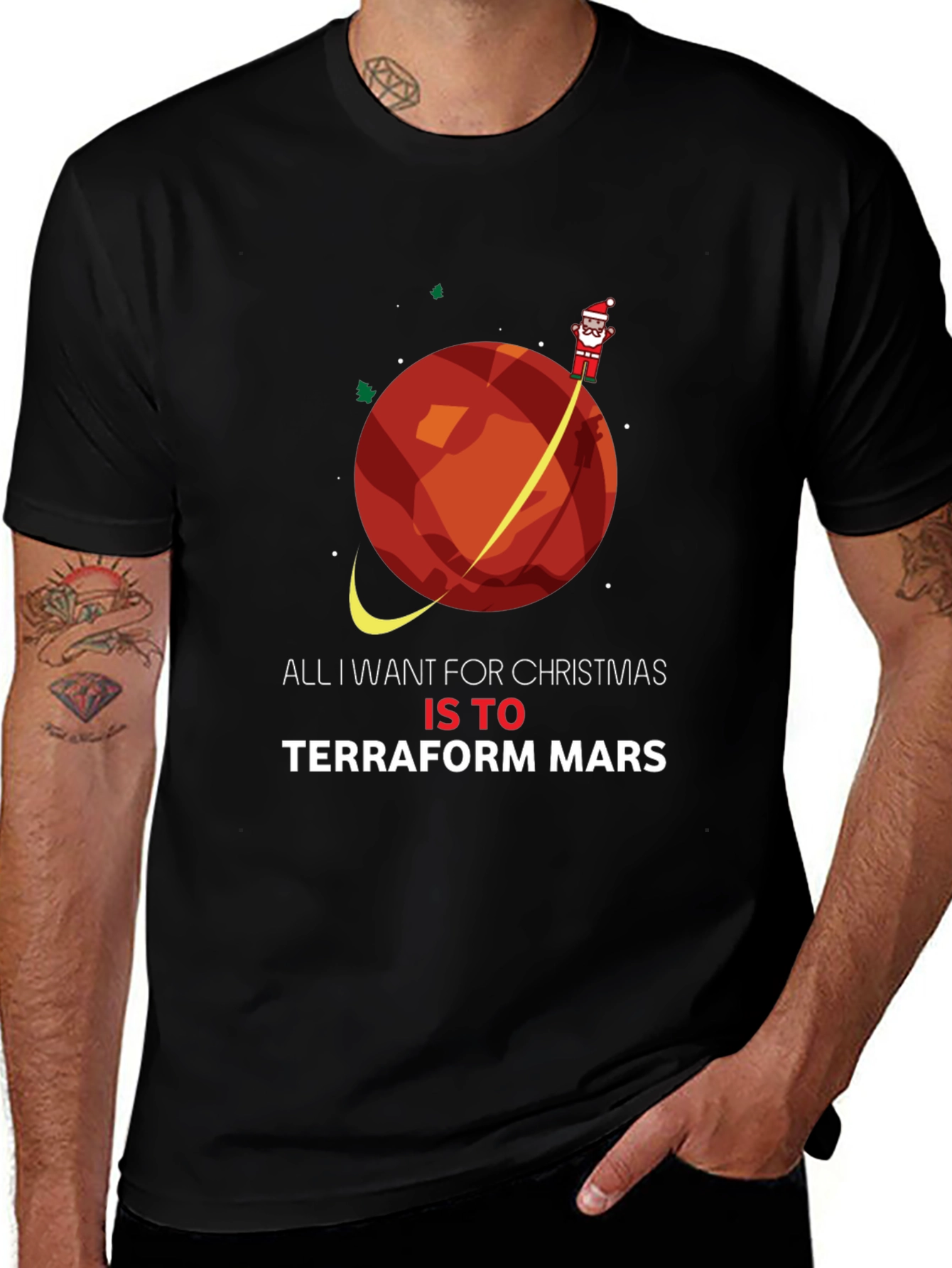 Terraform Mars Christmas T-Shirt