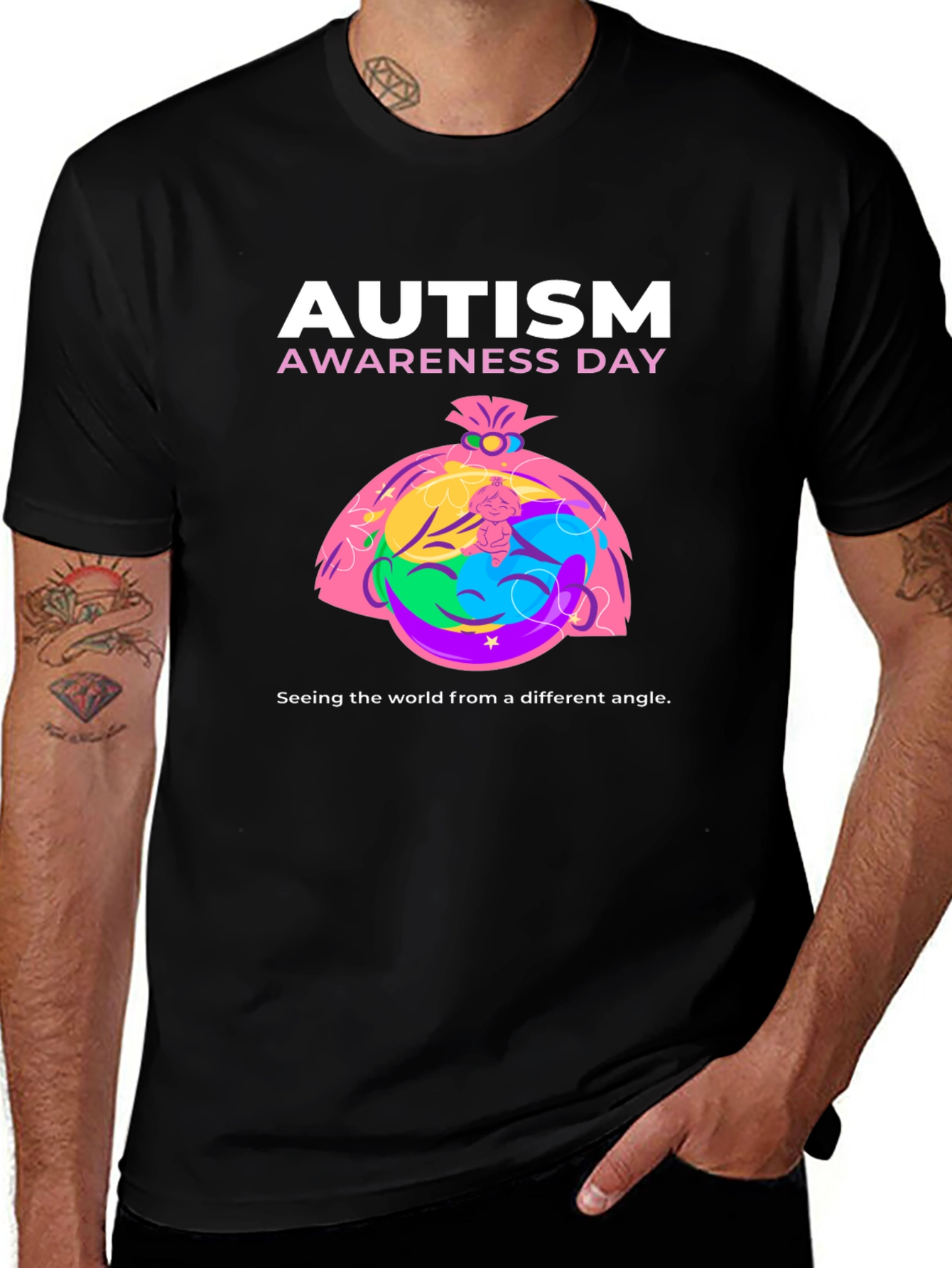 Autism Awareness Day T-Shirt - "Different Angle"