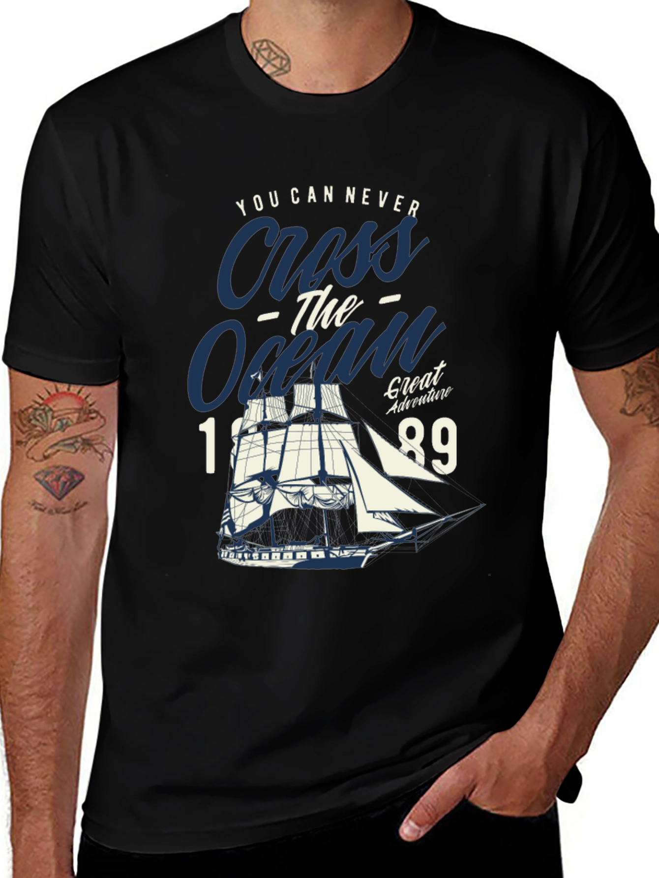 Variant 28 of Nautical Adventure T-Shirt: Cross the Ocean, Great Adventure