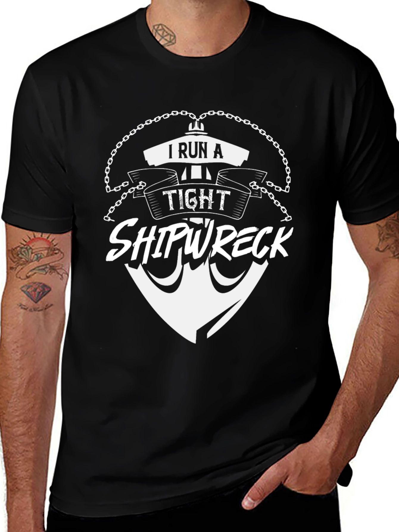 Variant 24 of I Run A Tight Shipwreck Graphic T-Shirt