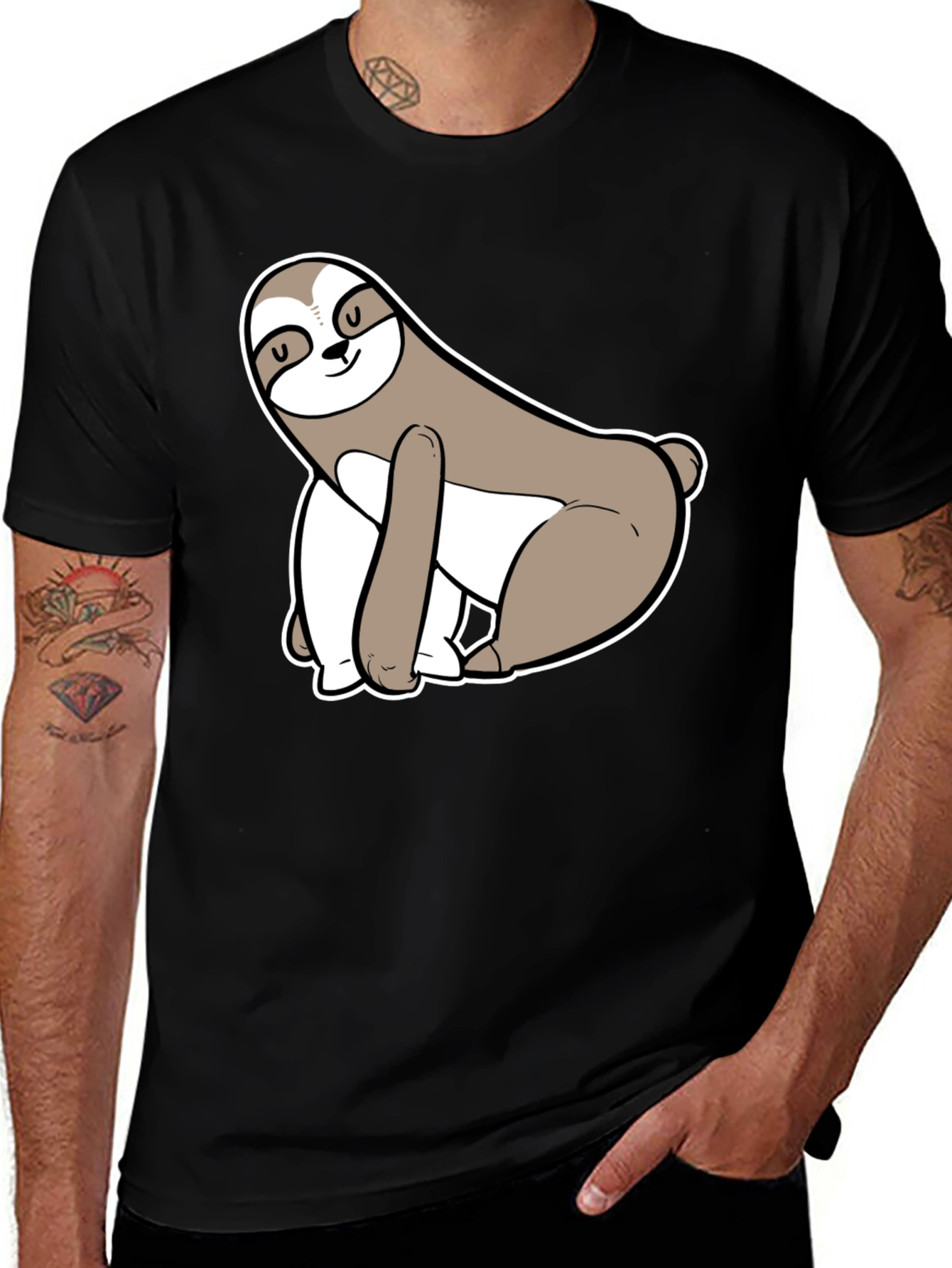 Variant 26 of Sloth Graphic Tee - Cute and Casual