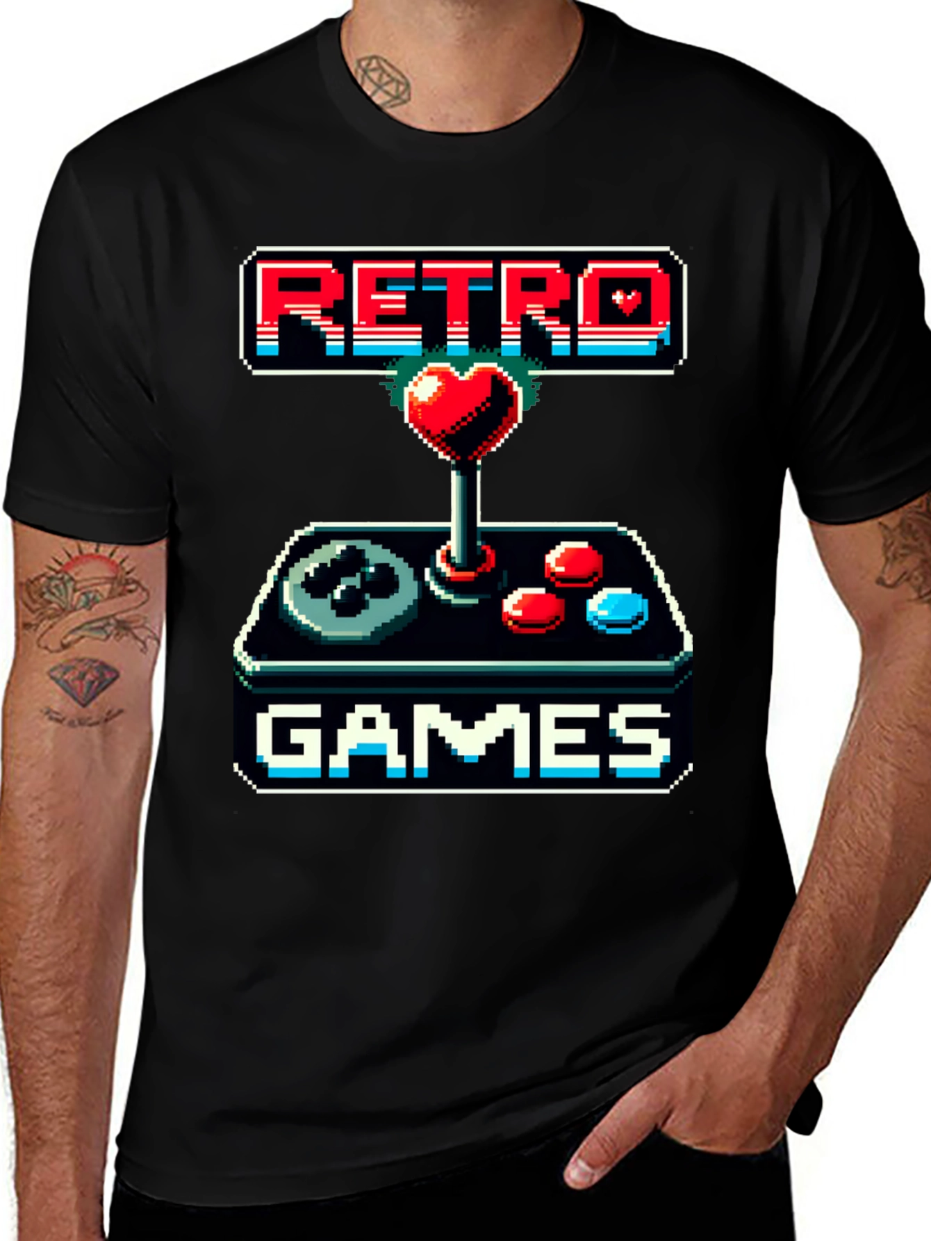 Variant 22 of Retro Games Pixel Art T-Shirt