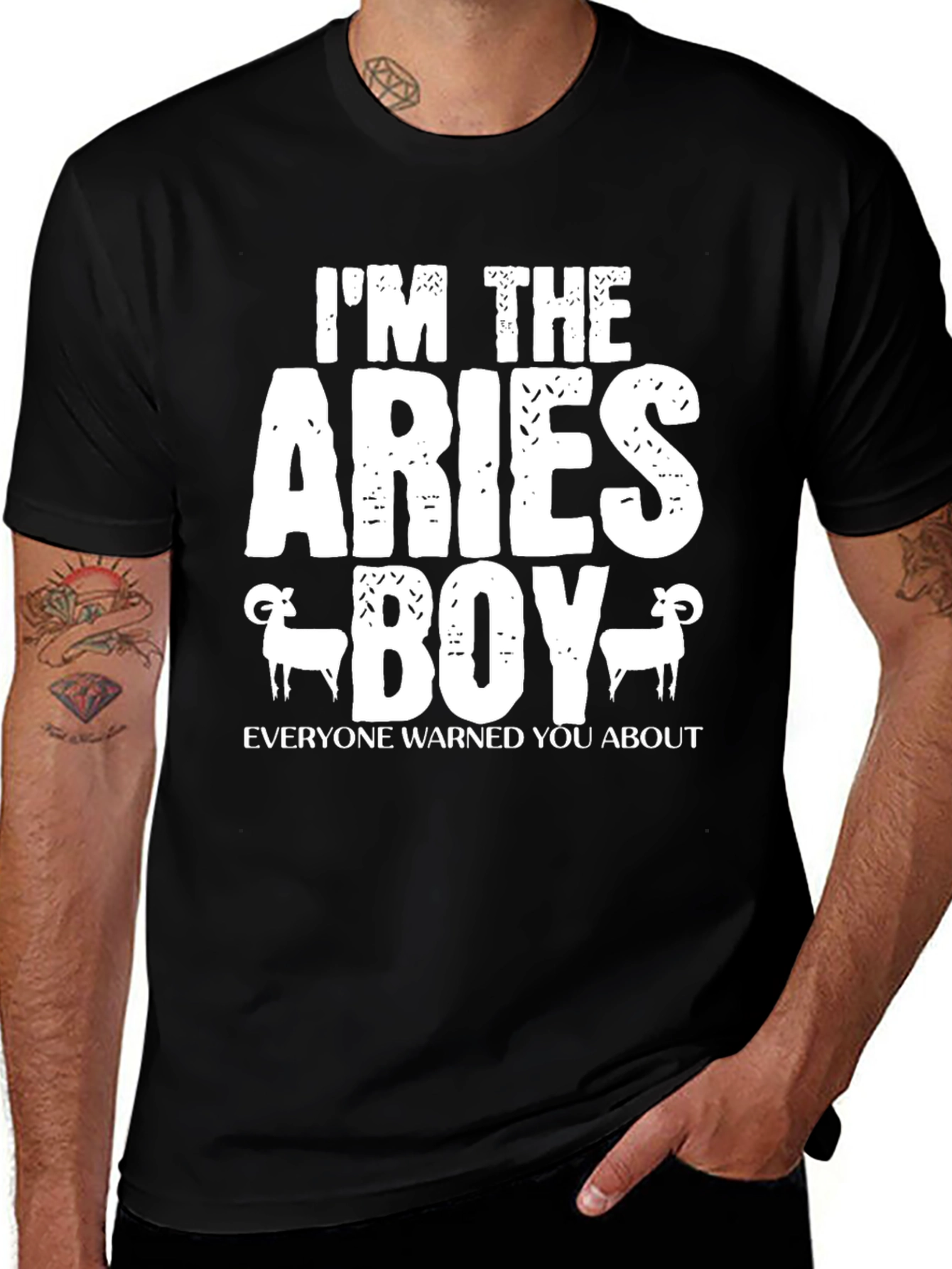 Aries Boy Graphic T-Shirt Zodiac Sign