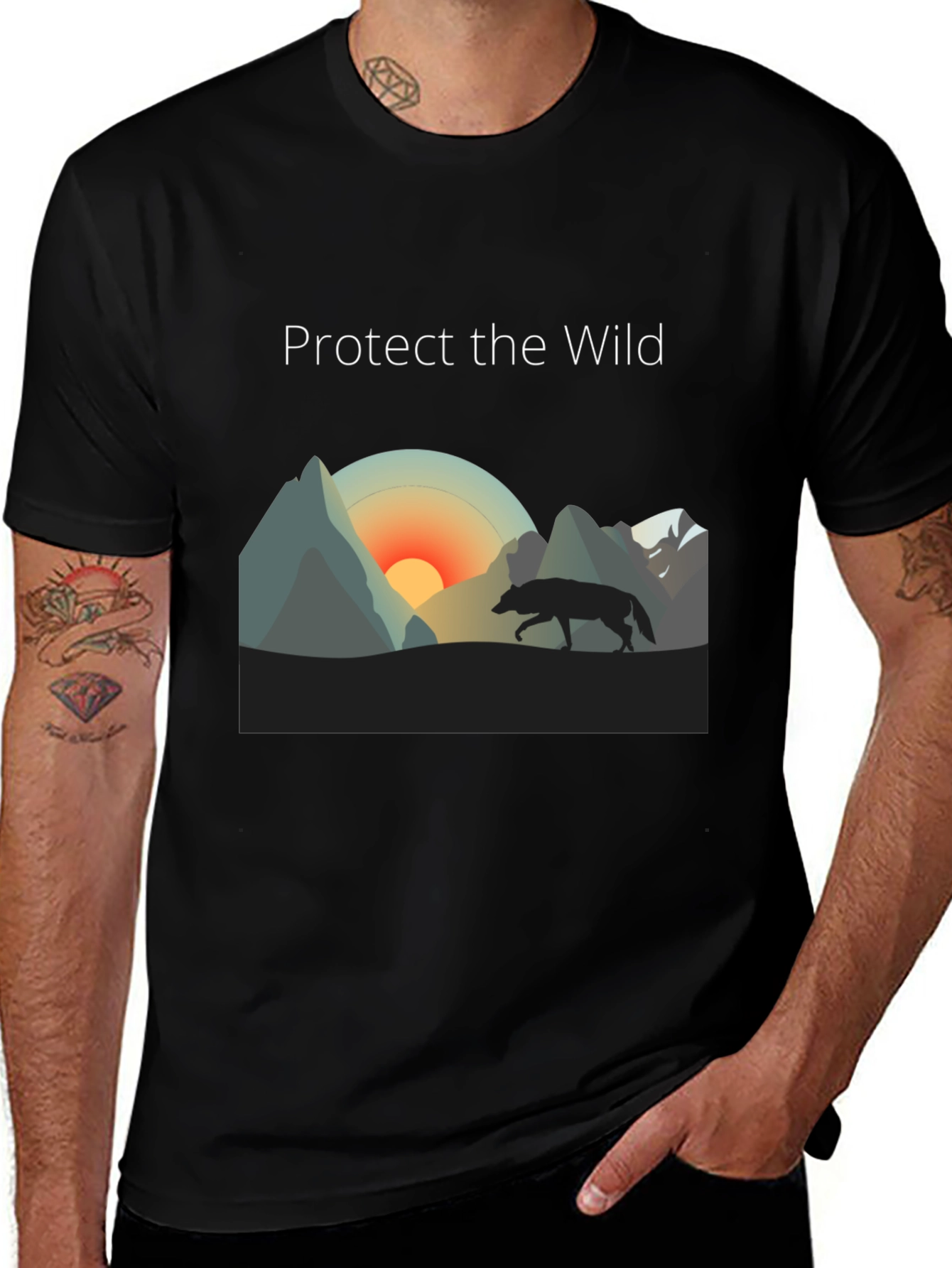 Variant 2 of Protect the Wild Graphic Tee - Nature Inspired