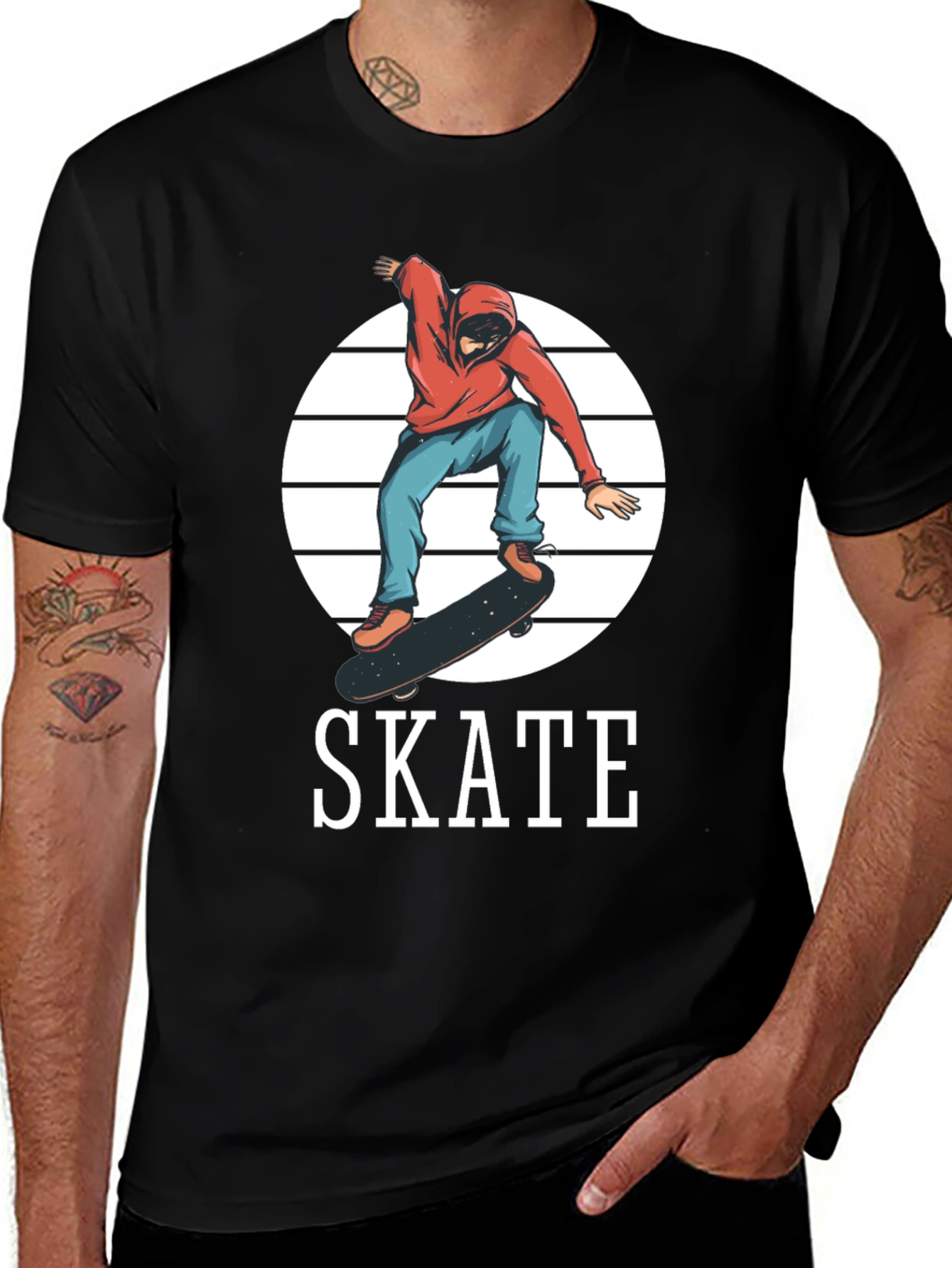 Variant 21 of Skate T-Shirt - Cool Skateboard Graphic Tee