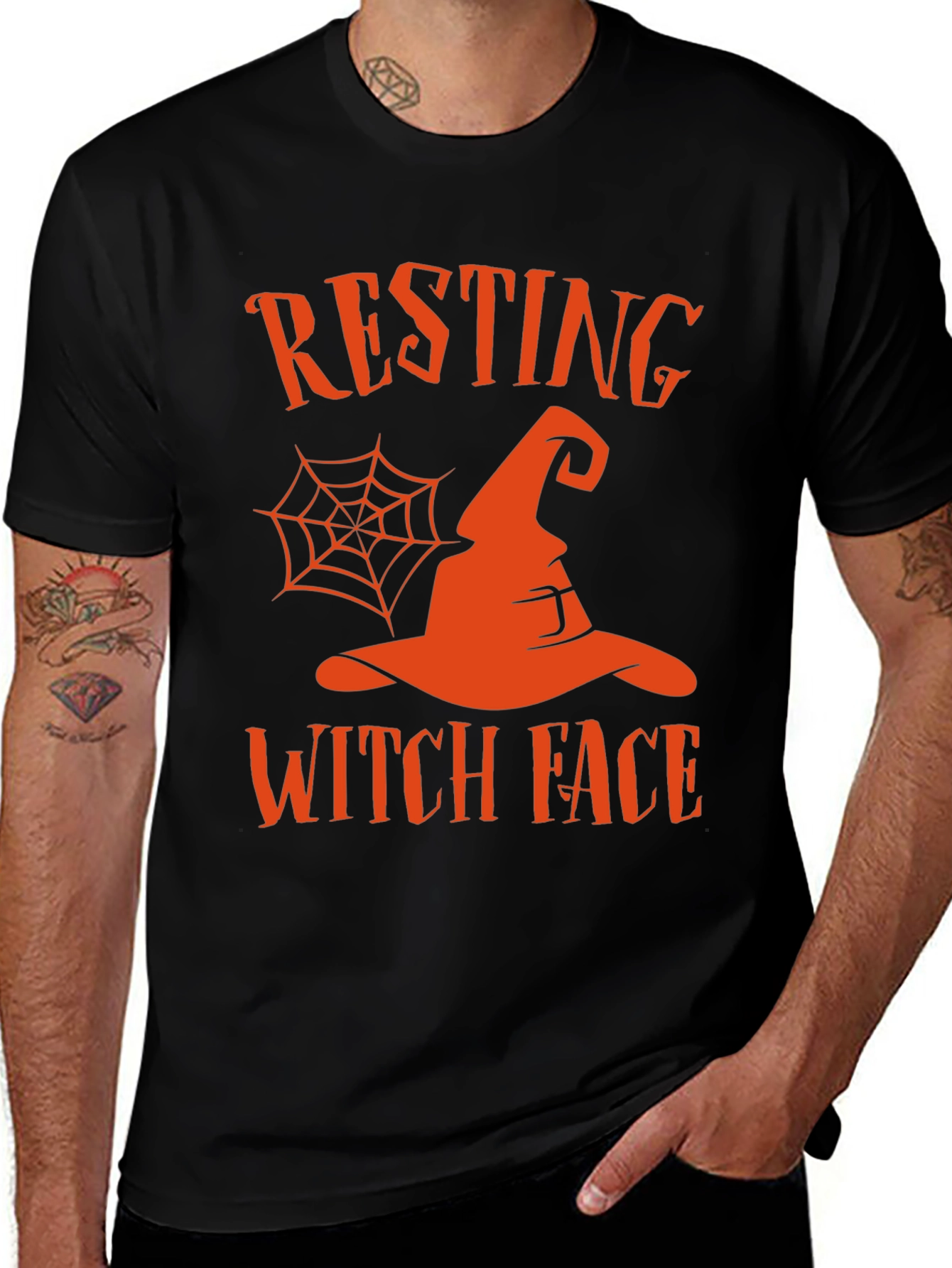 Variant 17 of Resting Witch Face Halloween T-Shirt