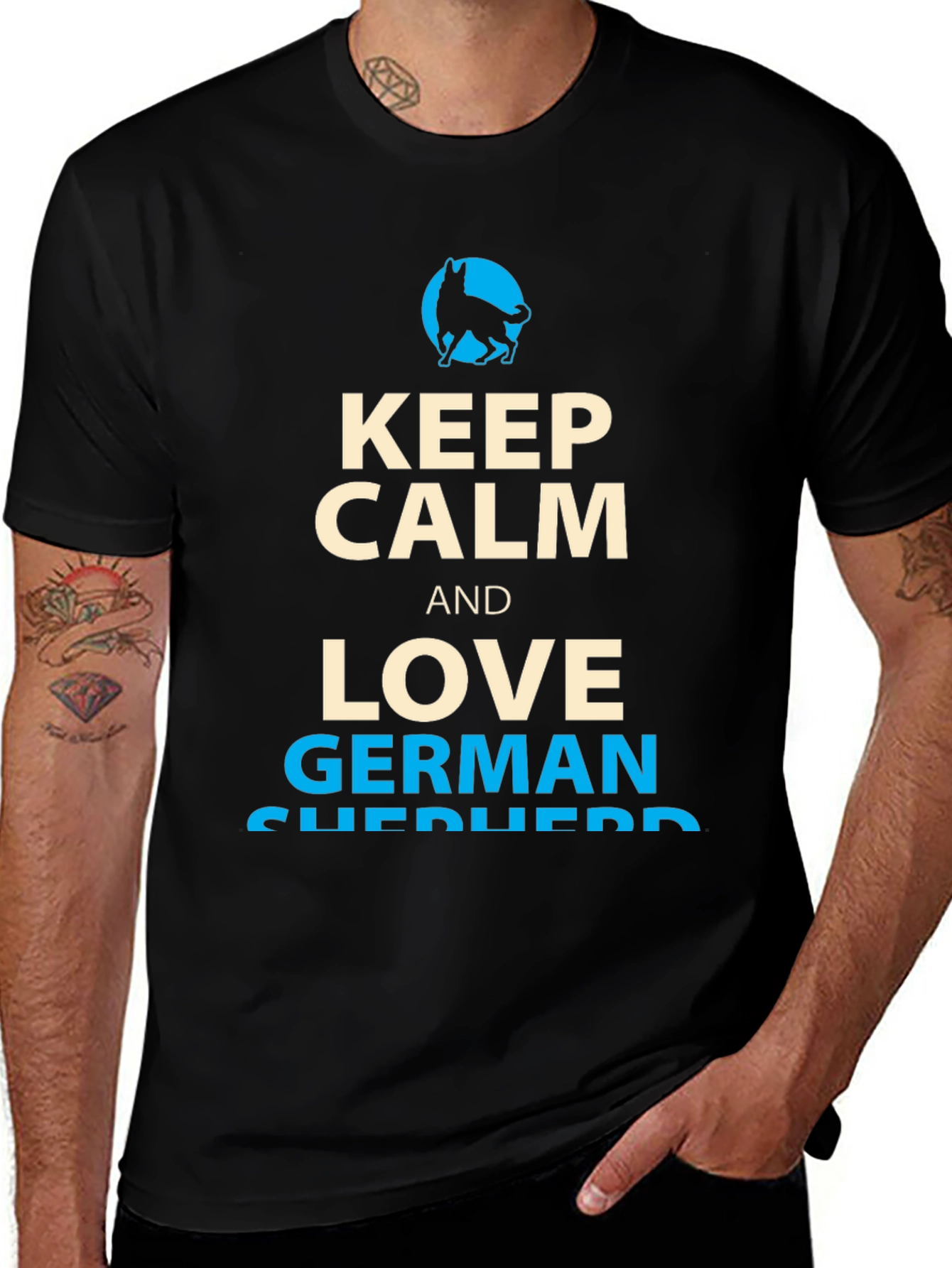 Variant 15 of Keep Calm & Love German Shepherds T-Shirt