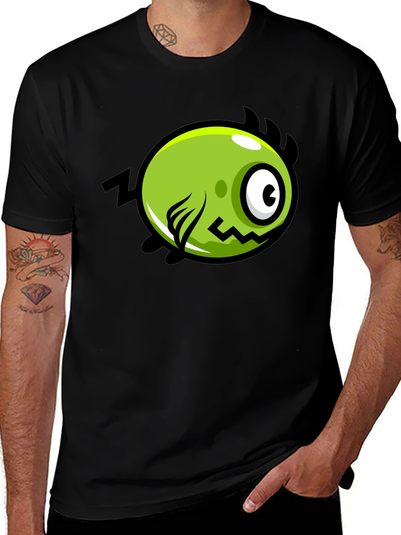 Variant 3 of Funny Green Monster Graphic T-Shirt