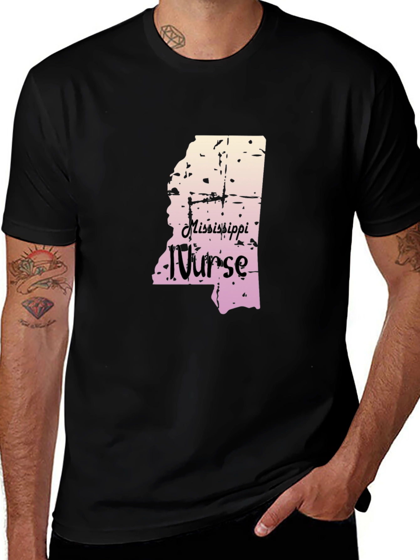 Mississippi Nurse Graphic Tee - State Pride