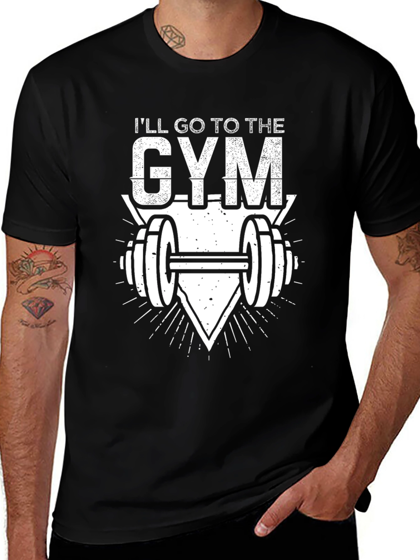 Variant 16 of Men's I'll Go to the Gym Graphic T-Shirt