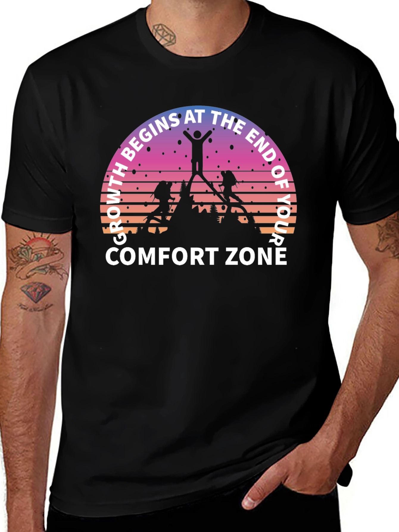 Variant 27 of Growth Begins Comfort Zone T-Shirt
