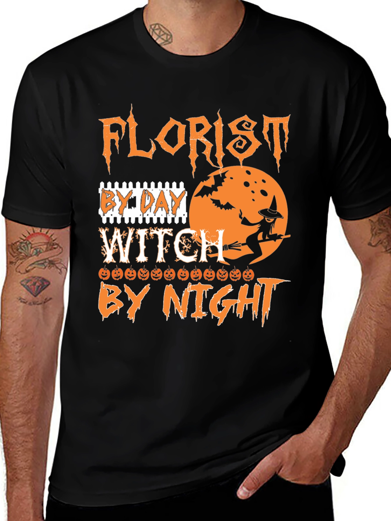 Variant 26 of Florist By Day Witch By Night Halloween T-Shirt