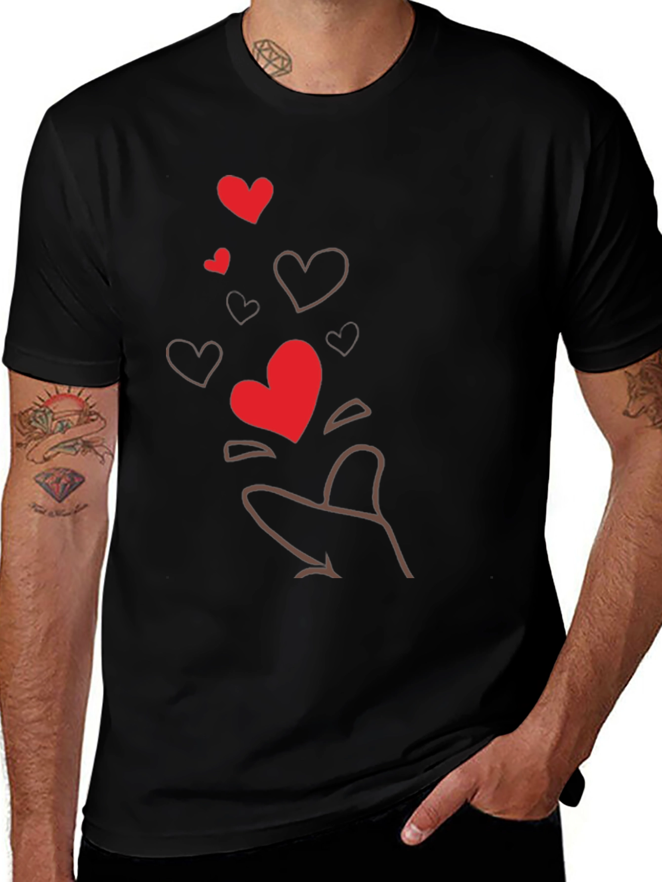 Variant 29 of Heart Gesture Graphic Tee