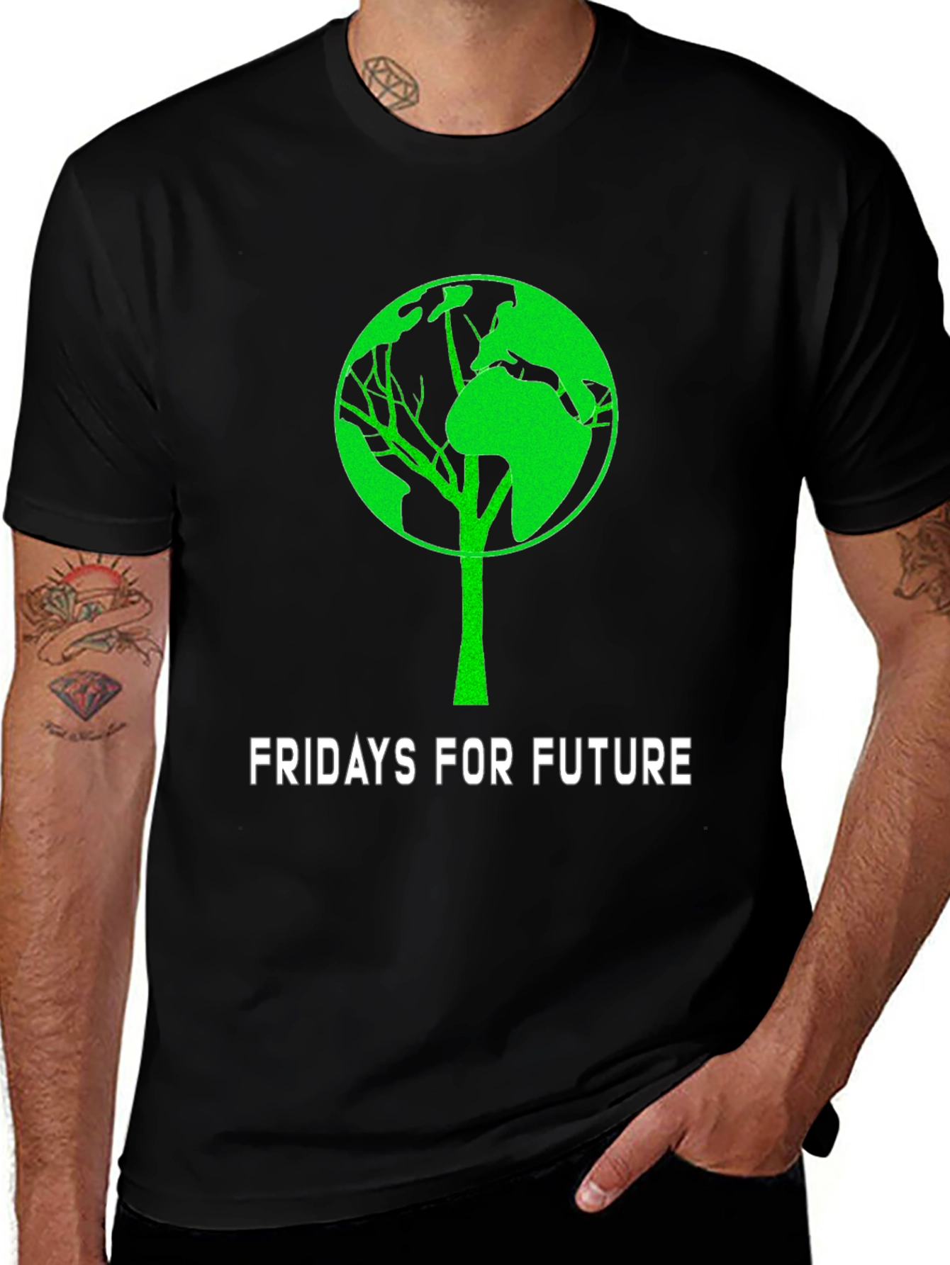 Fridays For Future Earth Tree Graphic Tee