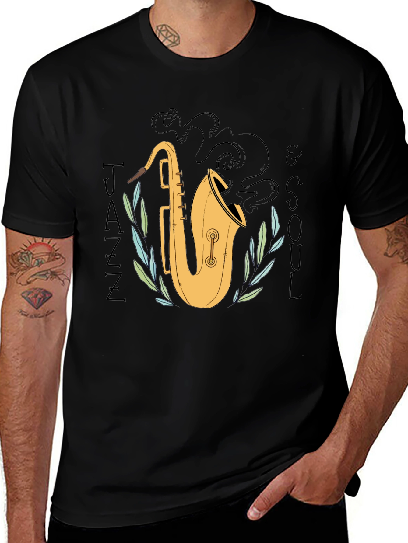 Variant 16 of Jazz & Soul Graphic Tee - Musical T-Shirt