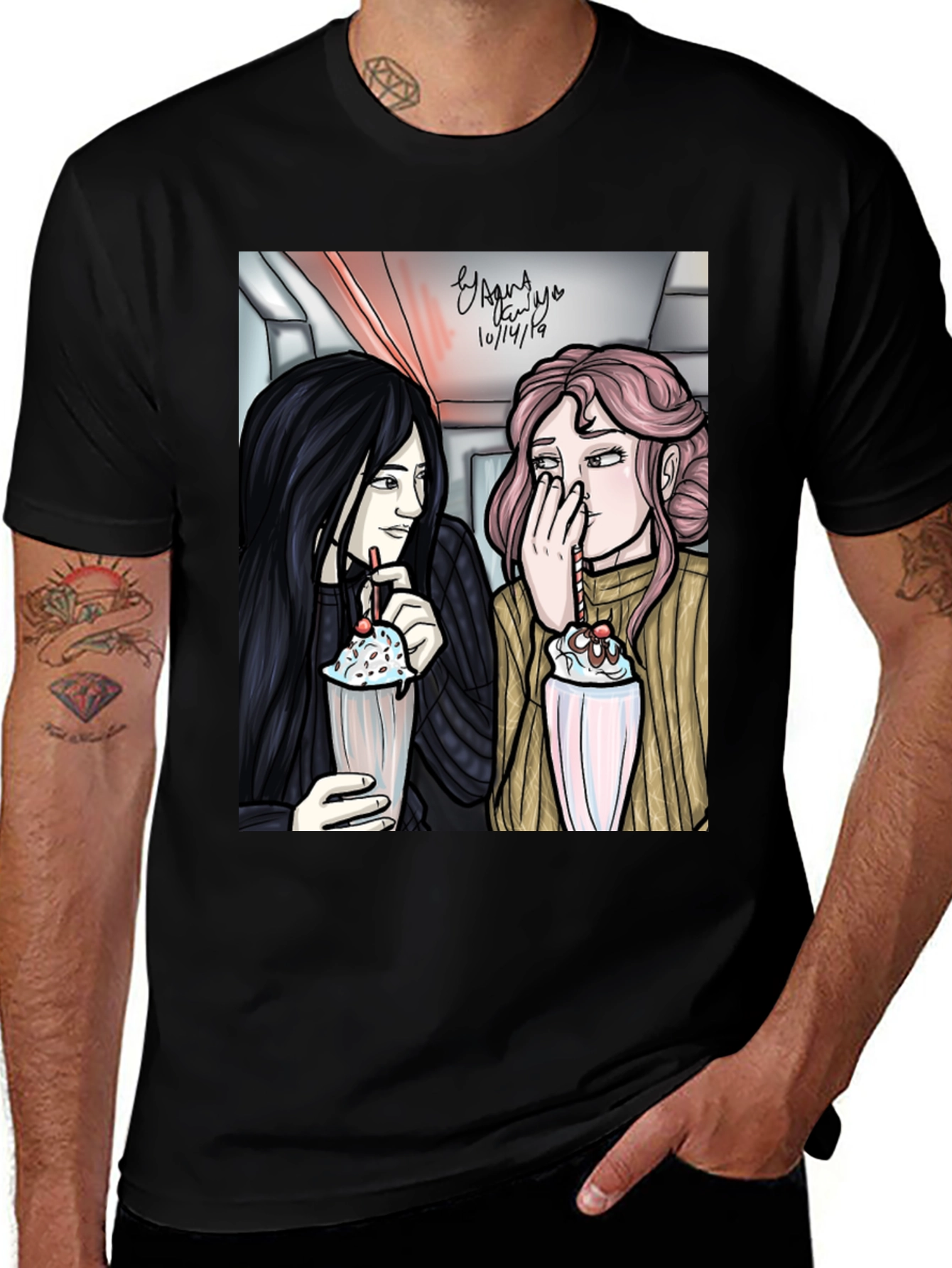 Variant 14 of Cartoon Graphic Tee - Milkshake