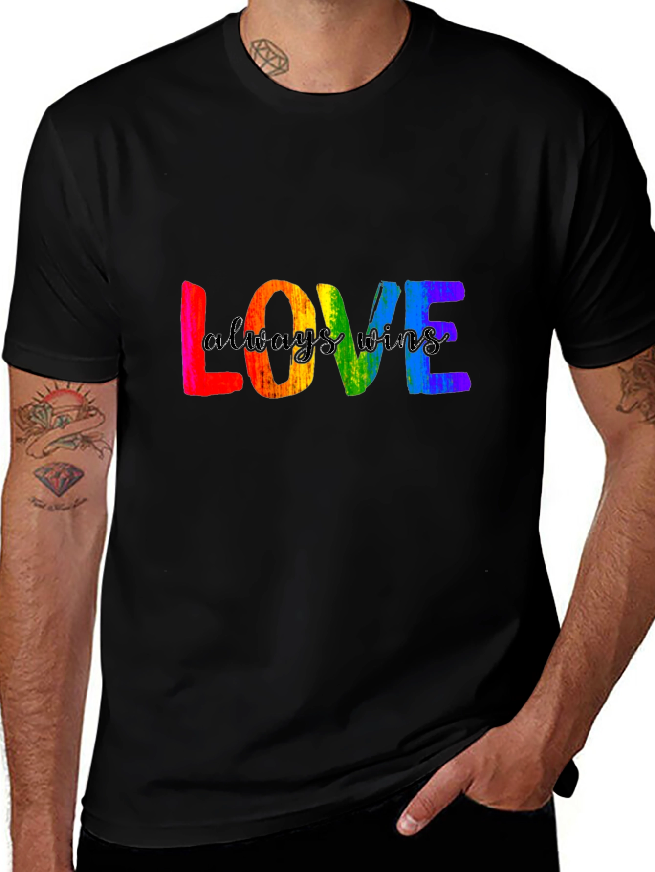 Variant 27 of Love Wins Pride T-Shirt - Rainbow LGBTQ+ Tee