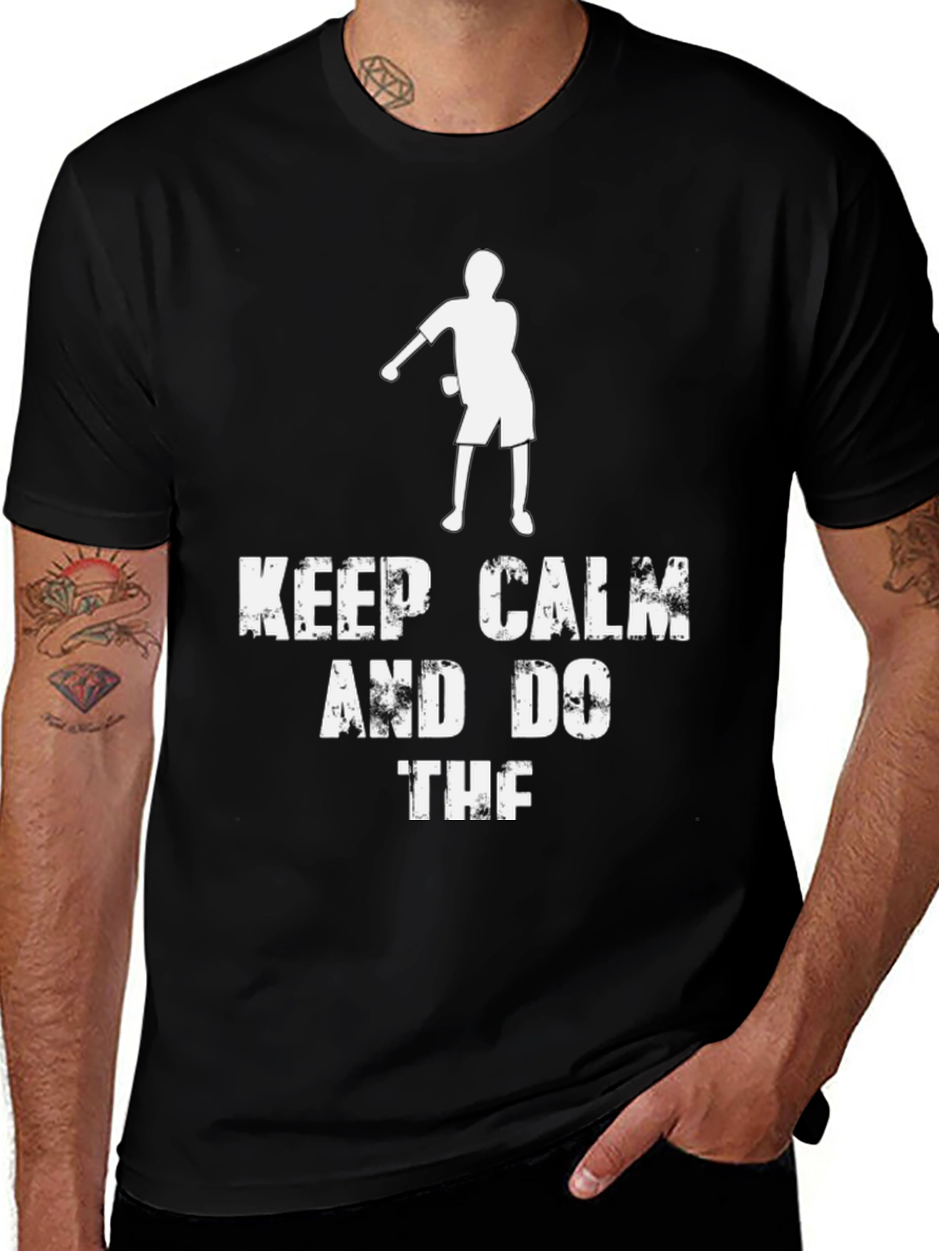 Black Keep Calm and Do the Dab T-Shirt main image