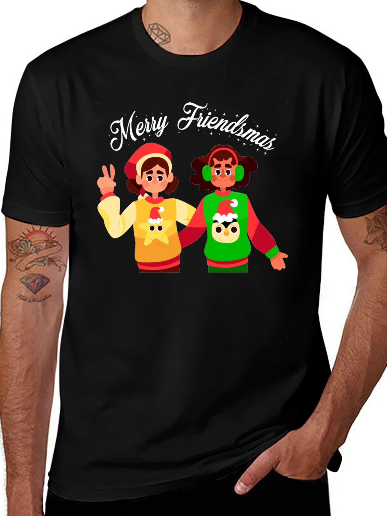 Variant 23 of Merry Friendsmas Graphic T-Shirt