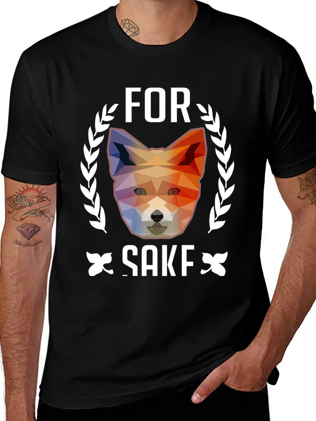 Variant 14 of For Fox Sake Graphic Tee - Stylish Men's Crewneck T-Shirt
