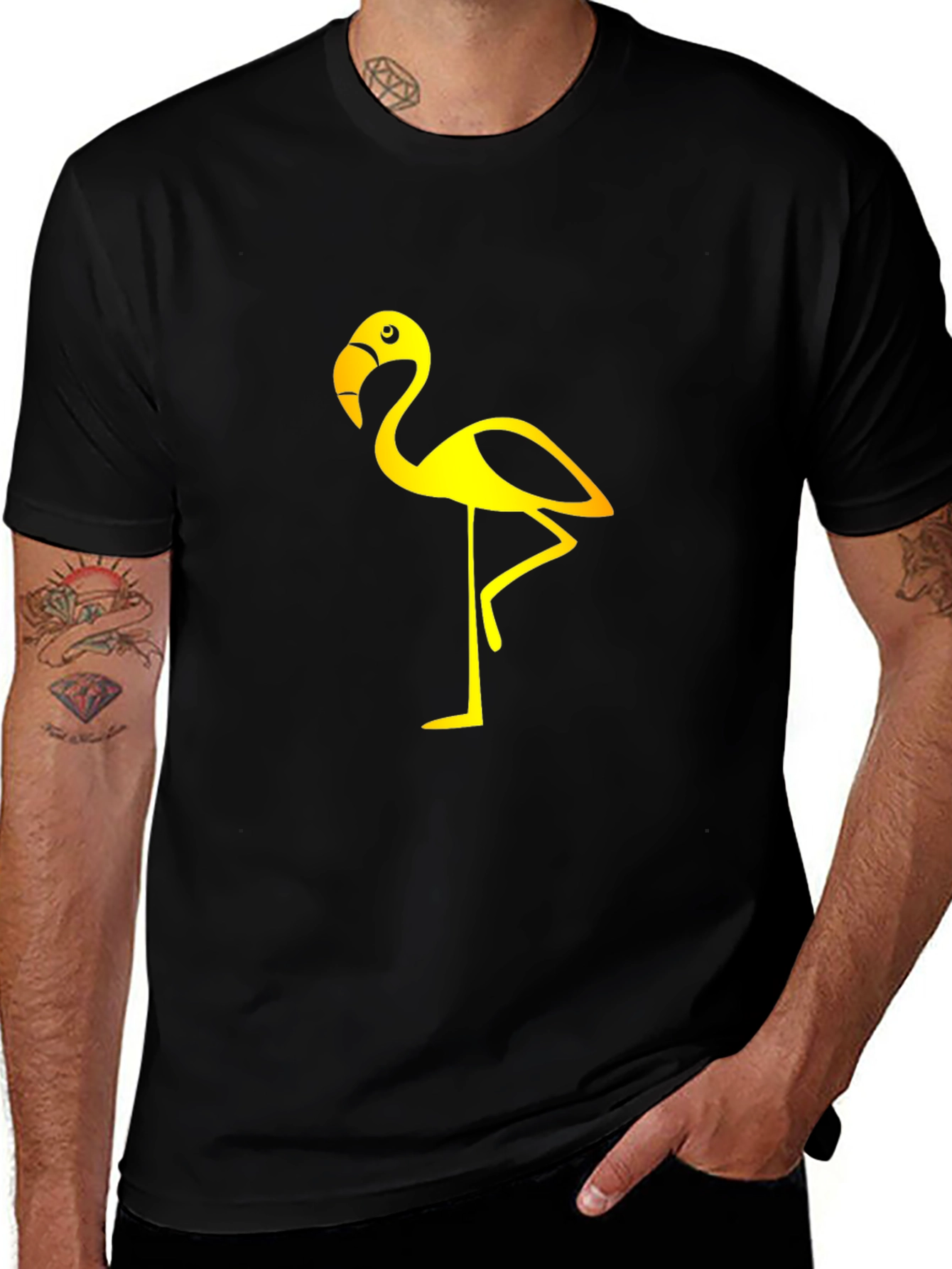 Variant 20 of Flamingo Graphic Tee - Trendy Bird Design T-Shirt