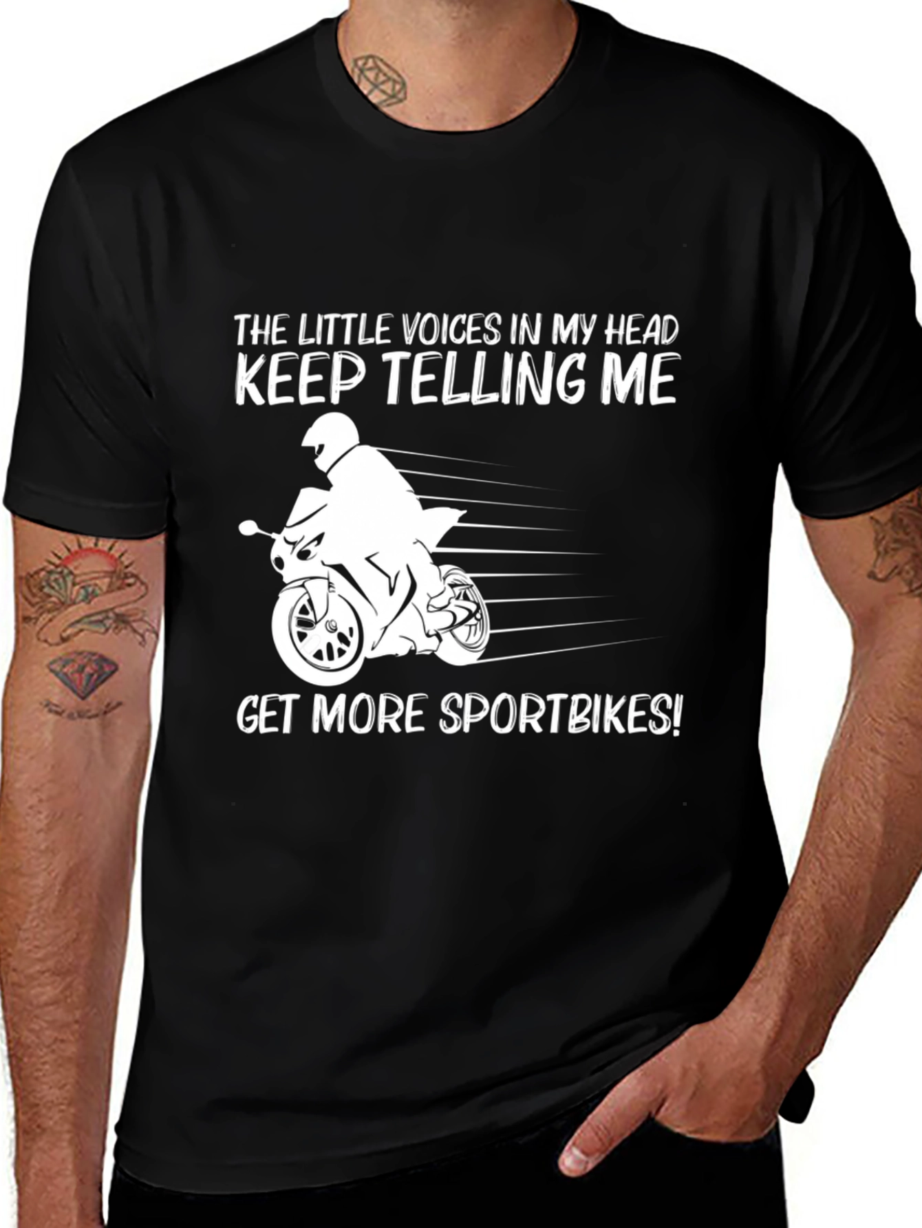 Variant 10 of Funny Motorcycle Sportbike T-Shirt