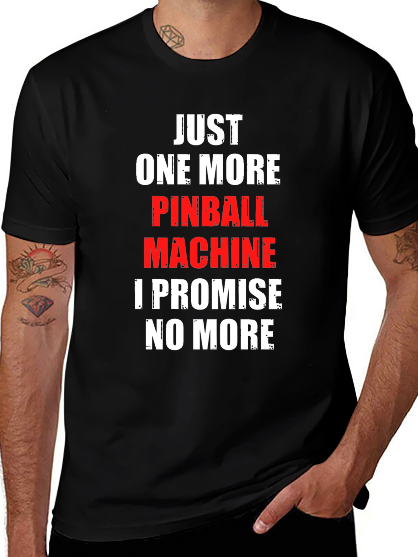 Variant 2 of Pinball Machine Promise T-Shirt - Just One More