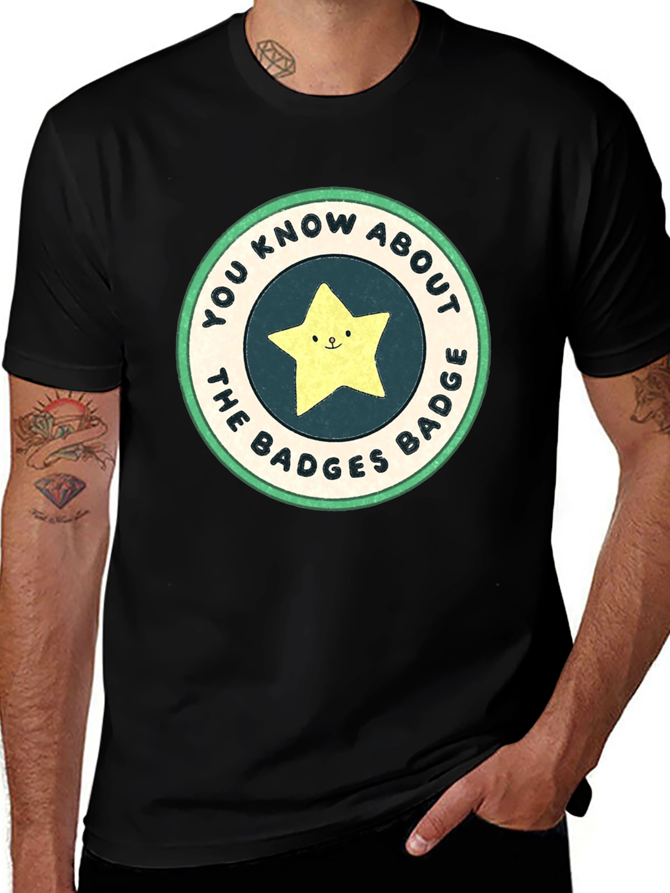 Variant 12 of Cute Star Badge T-Shirt