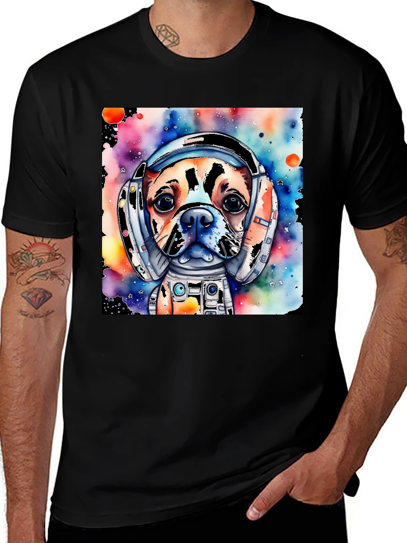 Variant 9 of Dog Astronaut Graphic Tee - Space Pup T-Shirt