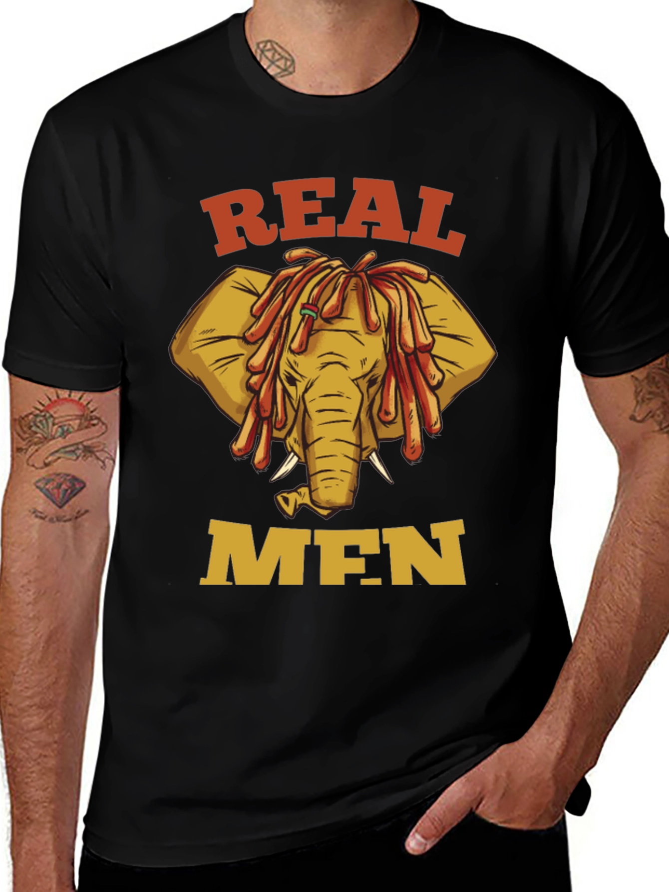 Real Men Elephant T-Shirt